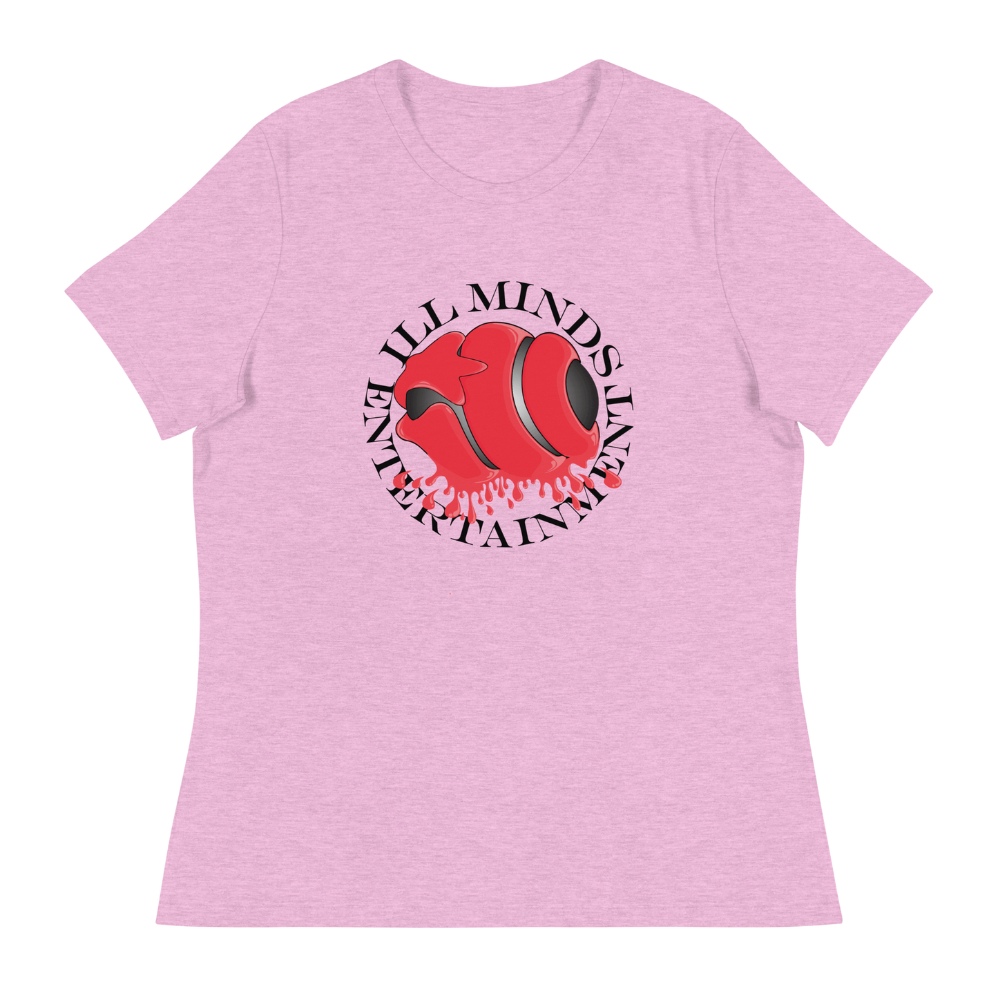 iLL Minds - Red Drip Women’s Relaxed T-Shirt – Soft & Stylish Hip-Hop Tee