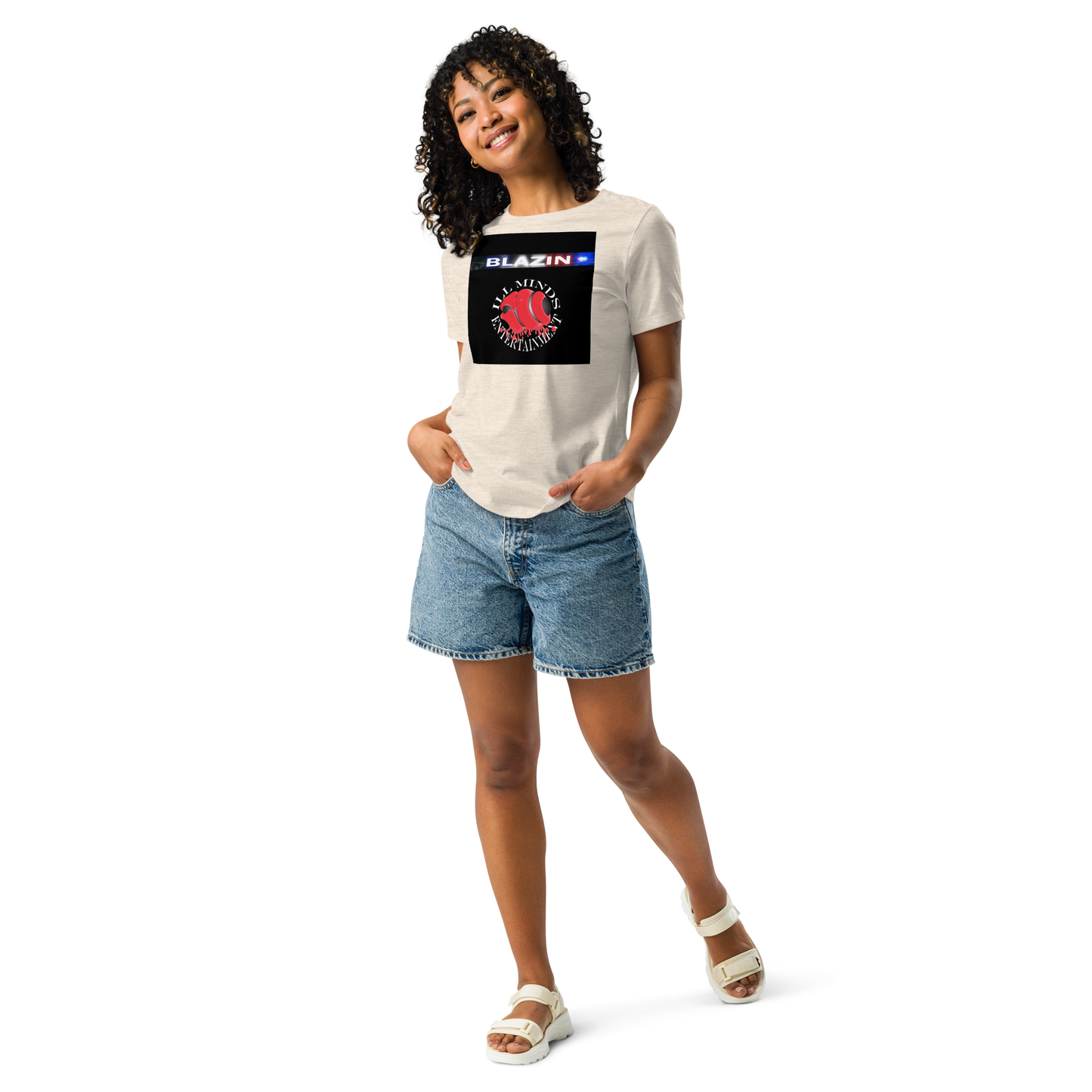iLL Minds - Blazin - Women's Relaxed Fit T-Shirt – Soft, Stylish Hip-Hop Streetwear