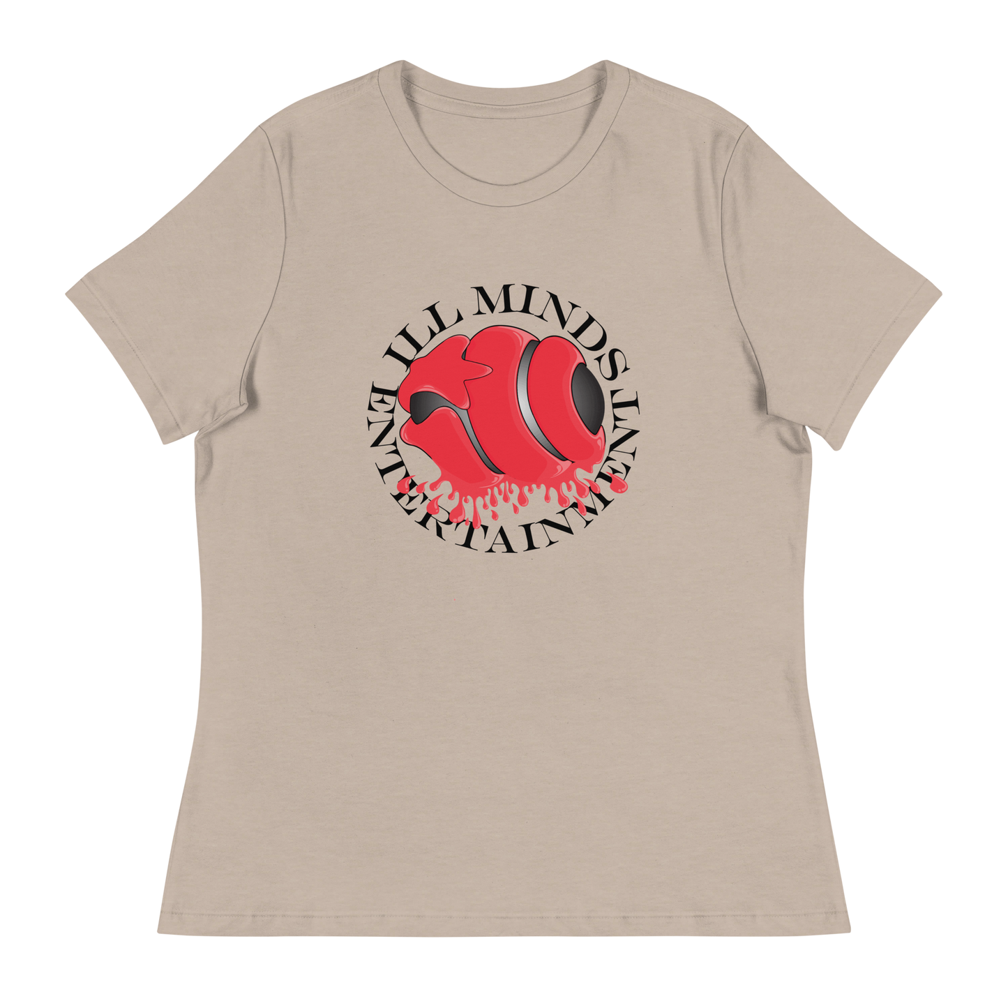 iLL Minds - Red Drip Women’s Relaxed T-Shirt – Soft & Stylish Hip-Hop Tee