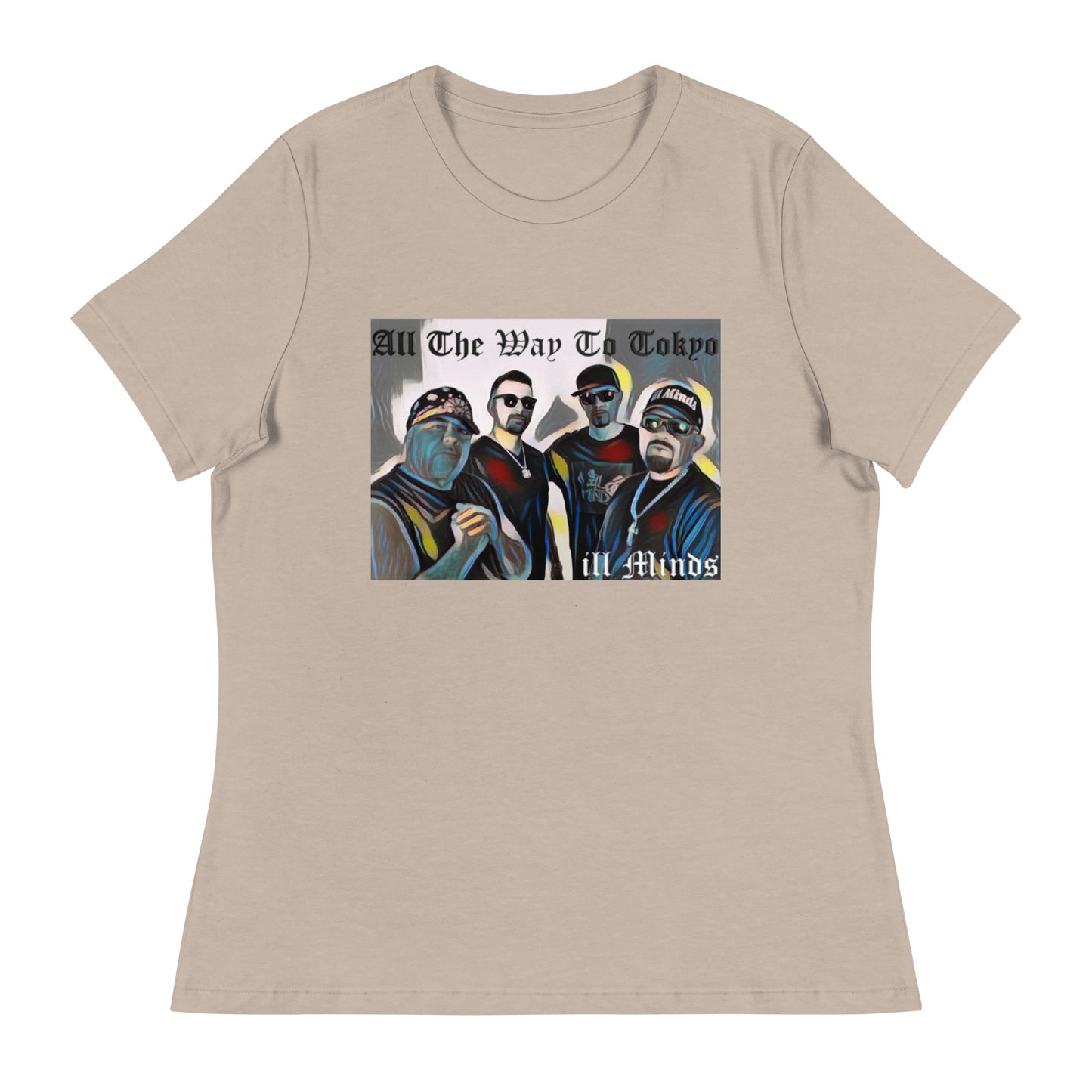 iLL Minds - All the Way to Tokyo Women's Relaxed T-Shirt | Soft & Comfortable Urban Fashion | Casual & Business Casual Look