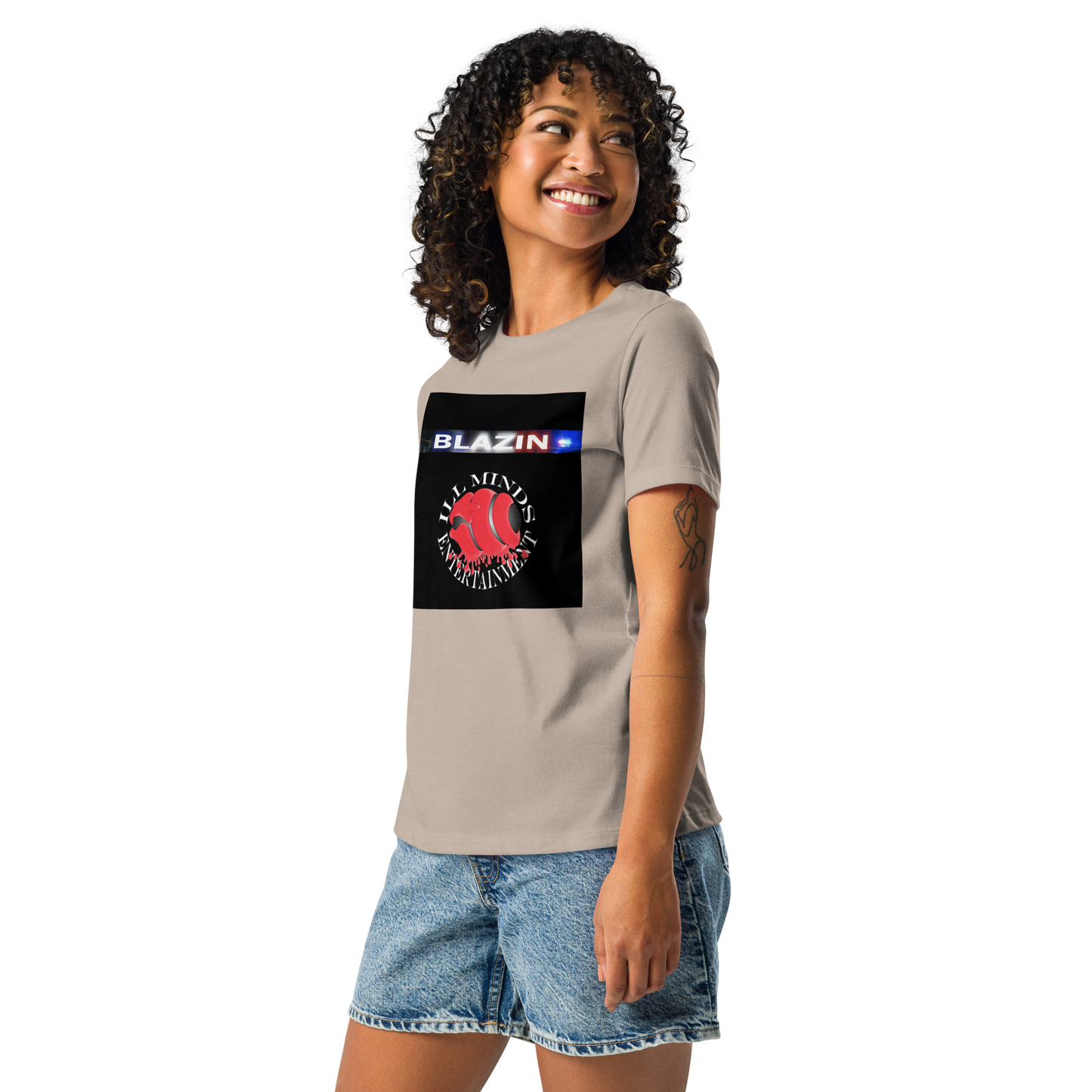 iLL Minds - Blazin - Women's Relaxed Fit T-Shirt – Soft, Stylish Hip-Hop Streetwear