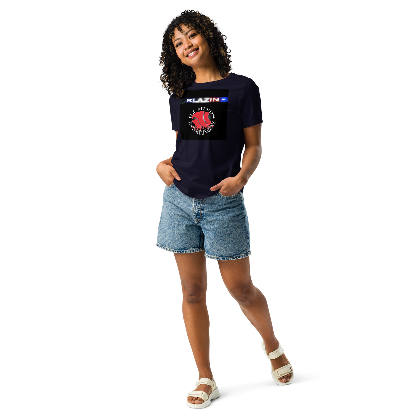iLL Minds - Blazin - Women's Relaxed Fit T-Shirt – Soft, Stylish Hip-Hop Streetwear