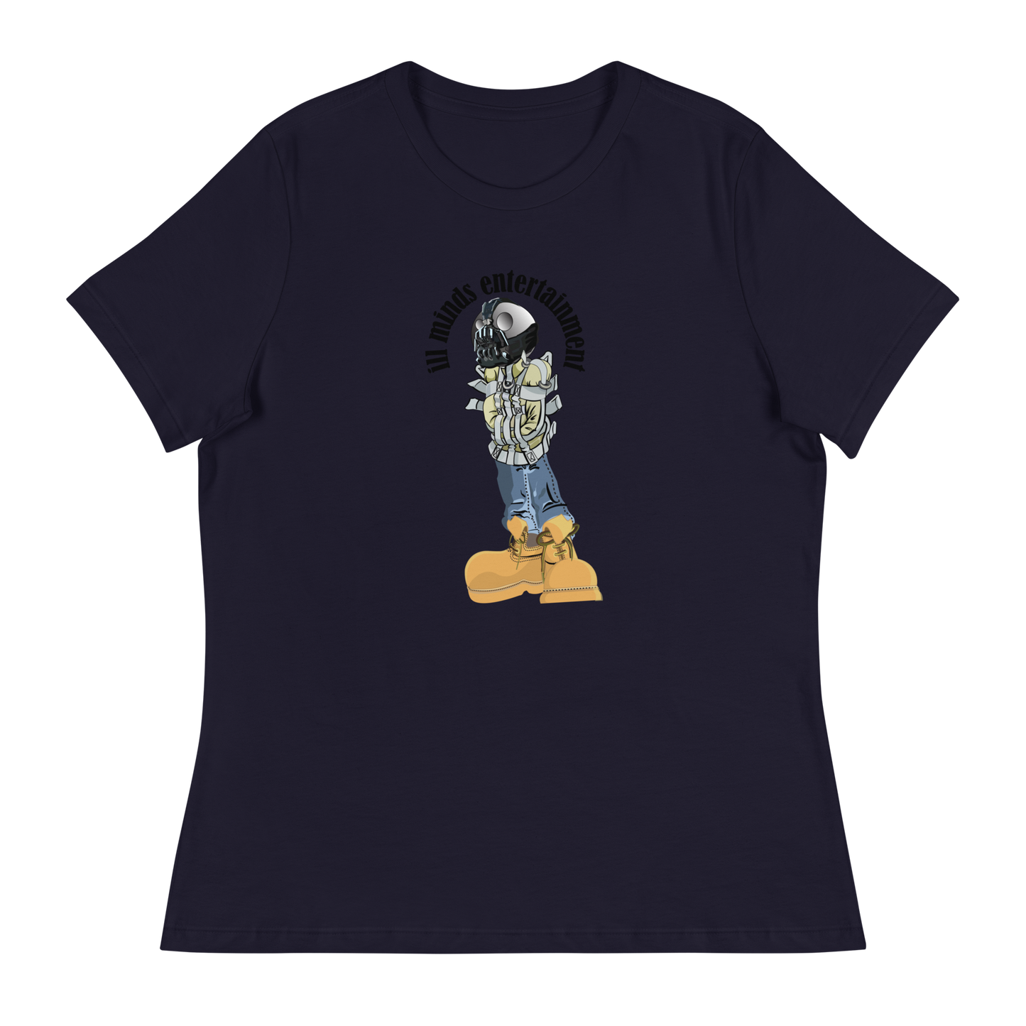 iLL Minds - Robo Man - Women's Relaxed Fit Hip-Hop Streetwear T-Shirt – Soft Cotton Tee