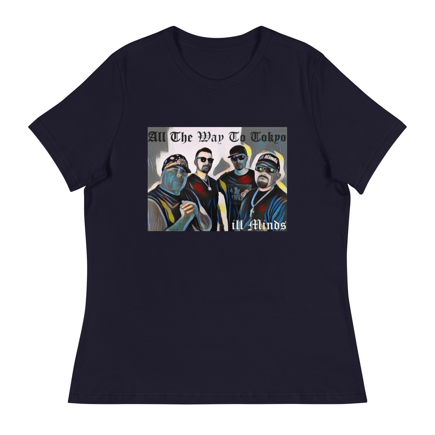 iLL Minds - All the Way to Tokyo Women's Relaxed T-Shirt | Soft & Comfortable Urban Fashion | Casual & Business Casual Look