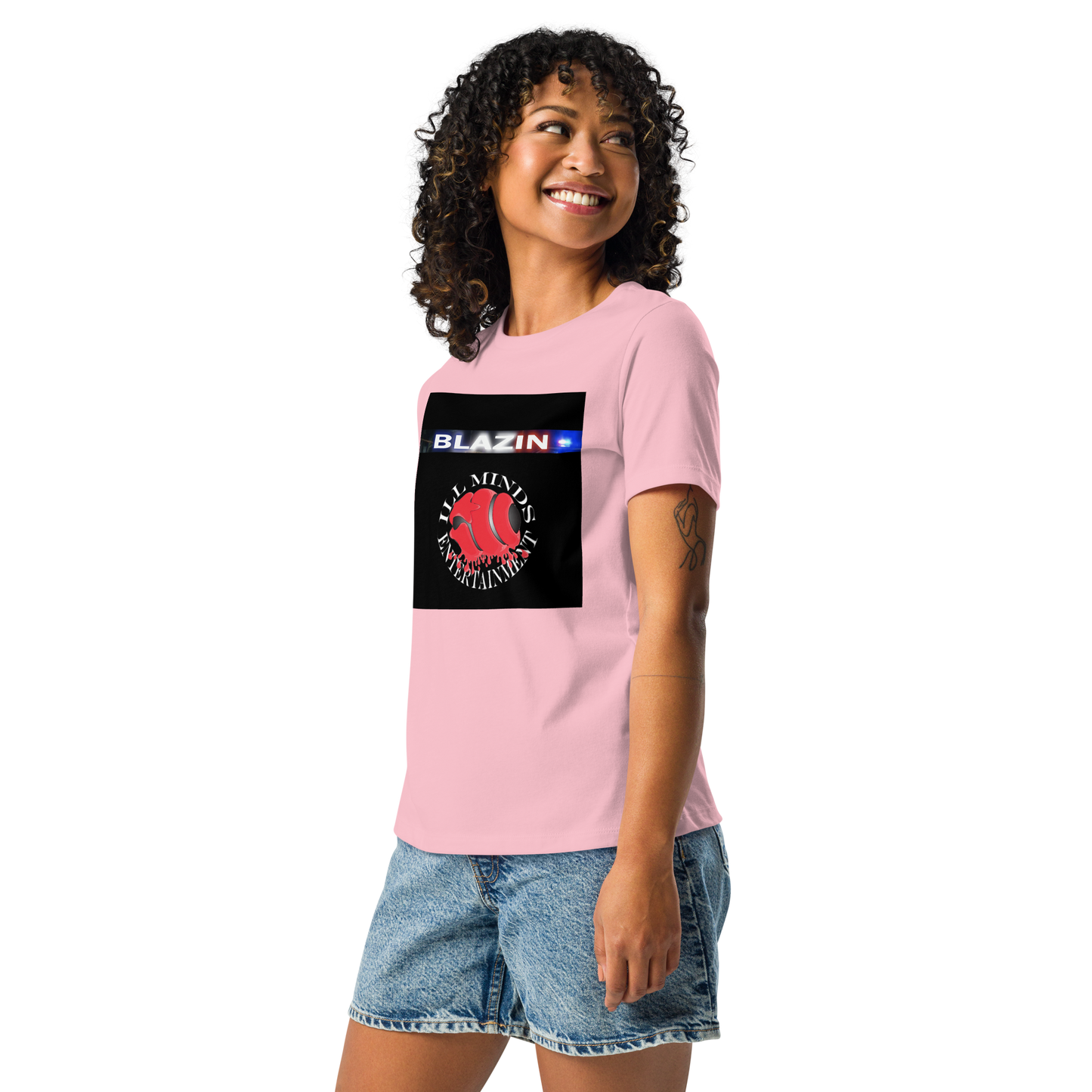 iLL Minds - Blazin - Women's Relaxed Fit T-Shirt – Soft, Stylish Hip-Hop Streetwear