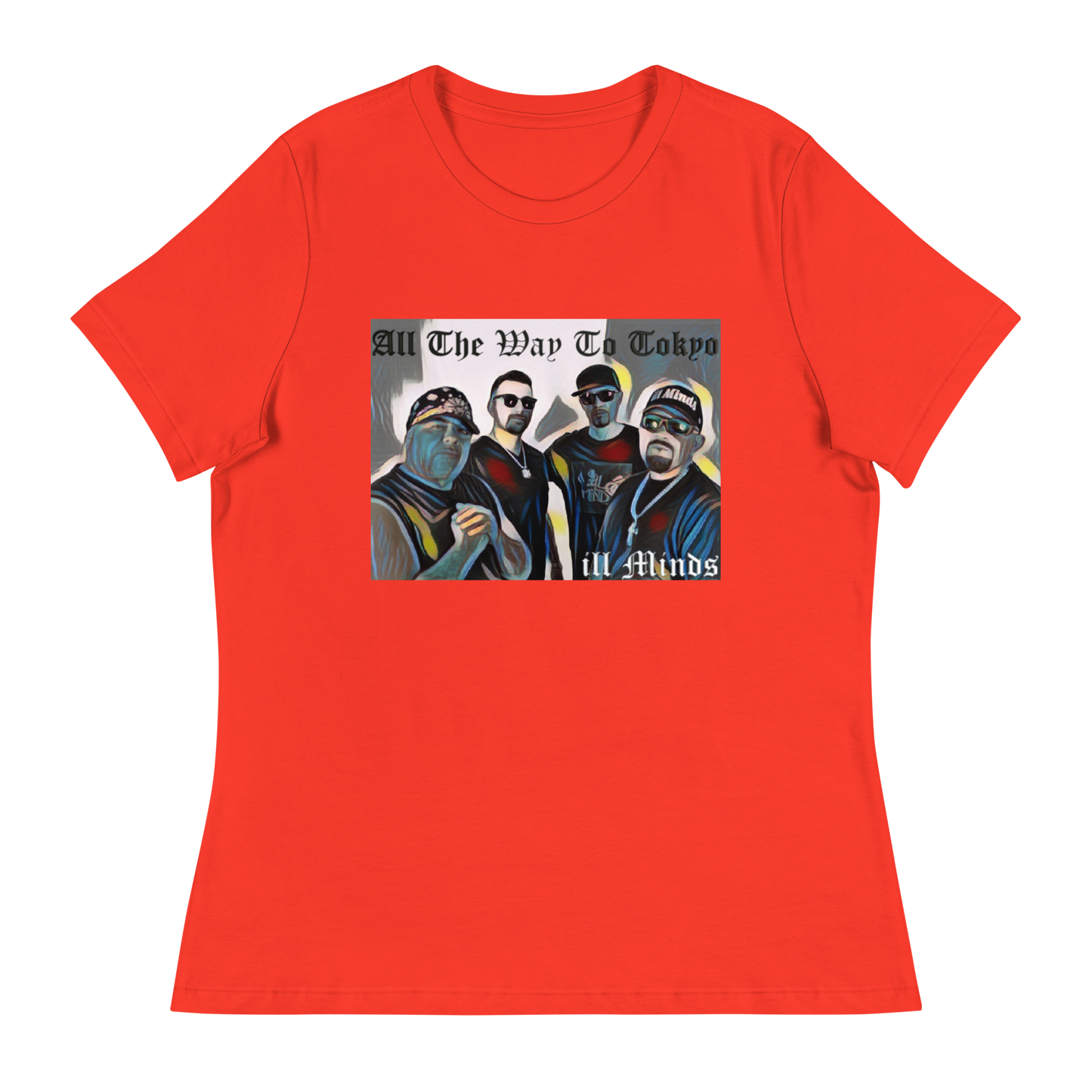 iLL Minds - All the Way to Tokyo Women's Relaxed T-Shirt | Soft & Comfortable Urban Fashion | Casual & Business Casual Look