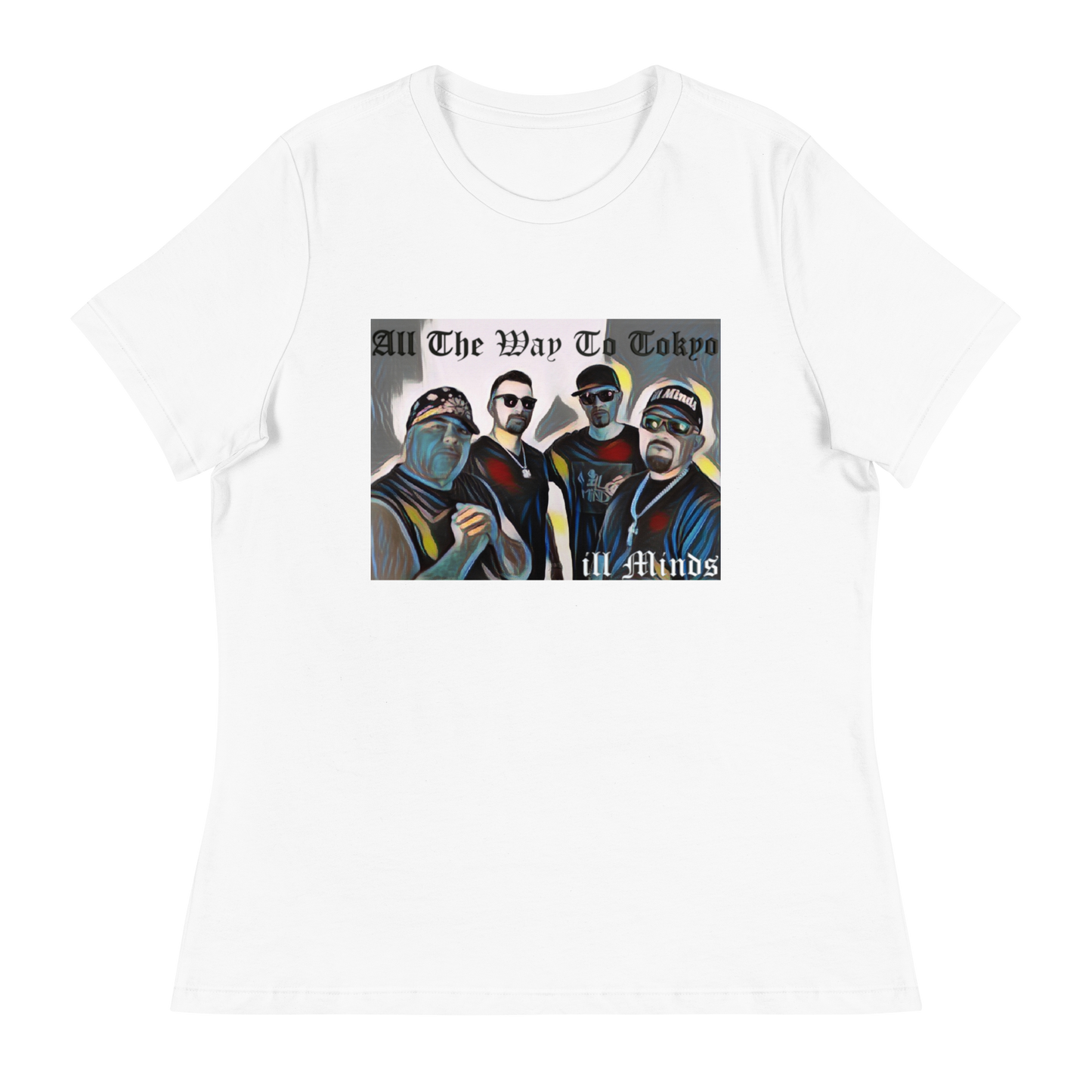 iLL Minds - All the Way to Tokyo Women's Relaxed T-Shirt | Soft & Comfortable Urban Fashion | Casual & Business Casual Look