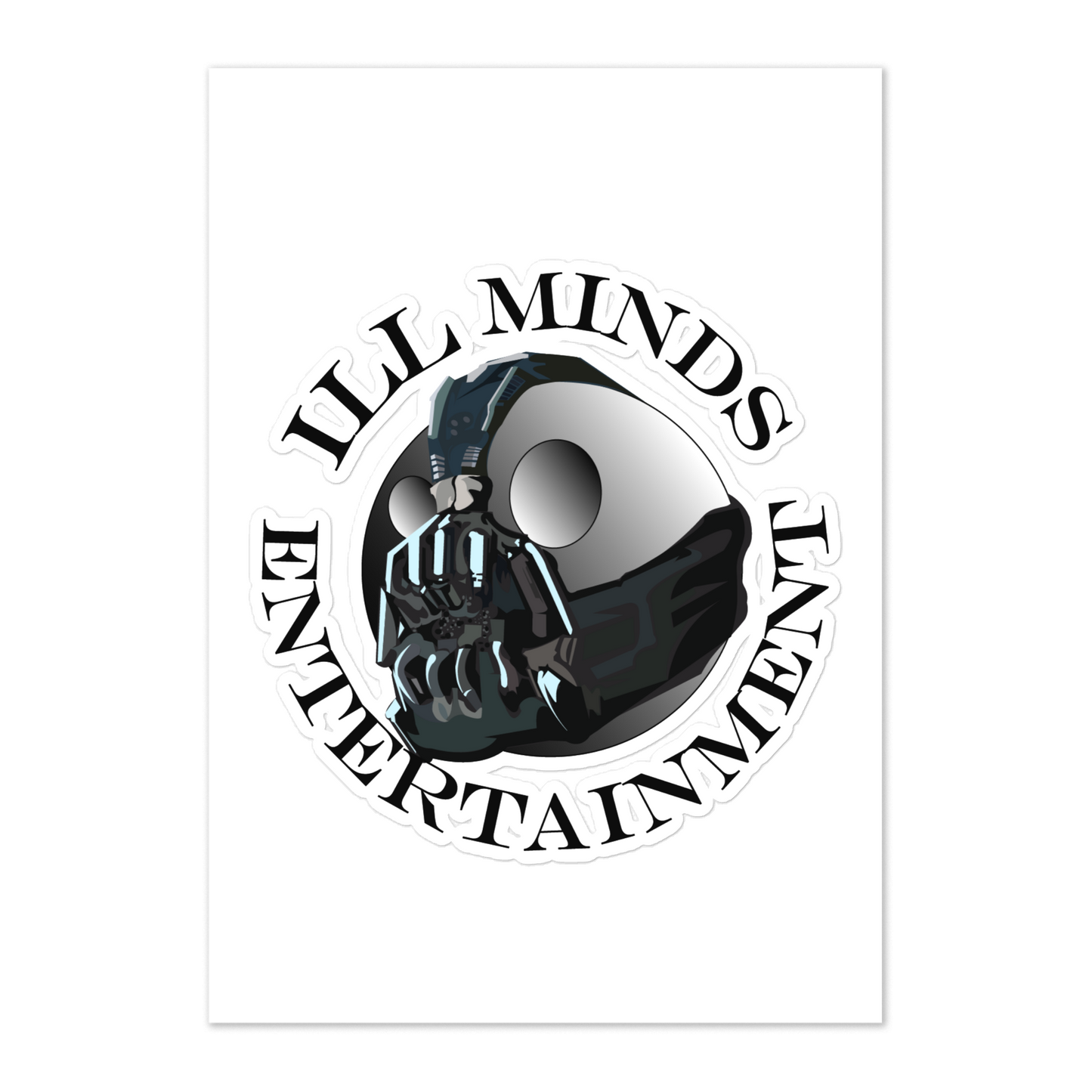 iLL Minds - Entertainment Robo Sticker Sheet – Glossy Hip-Hop & Rock Stickers for Laptops, Phones & More