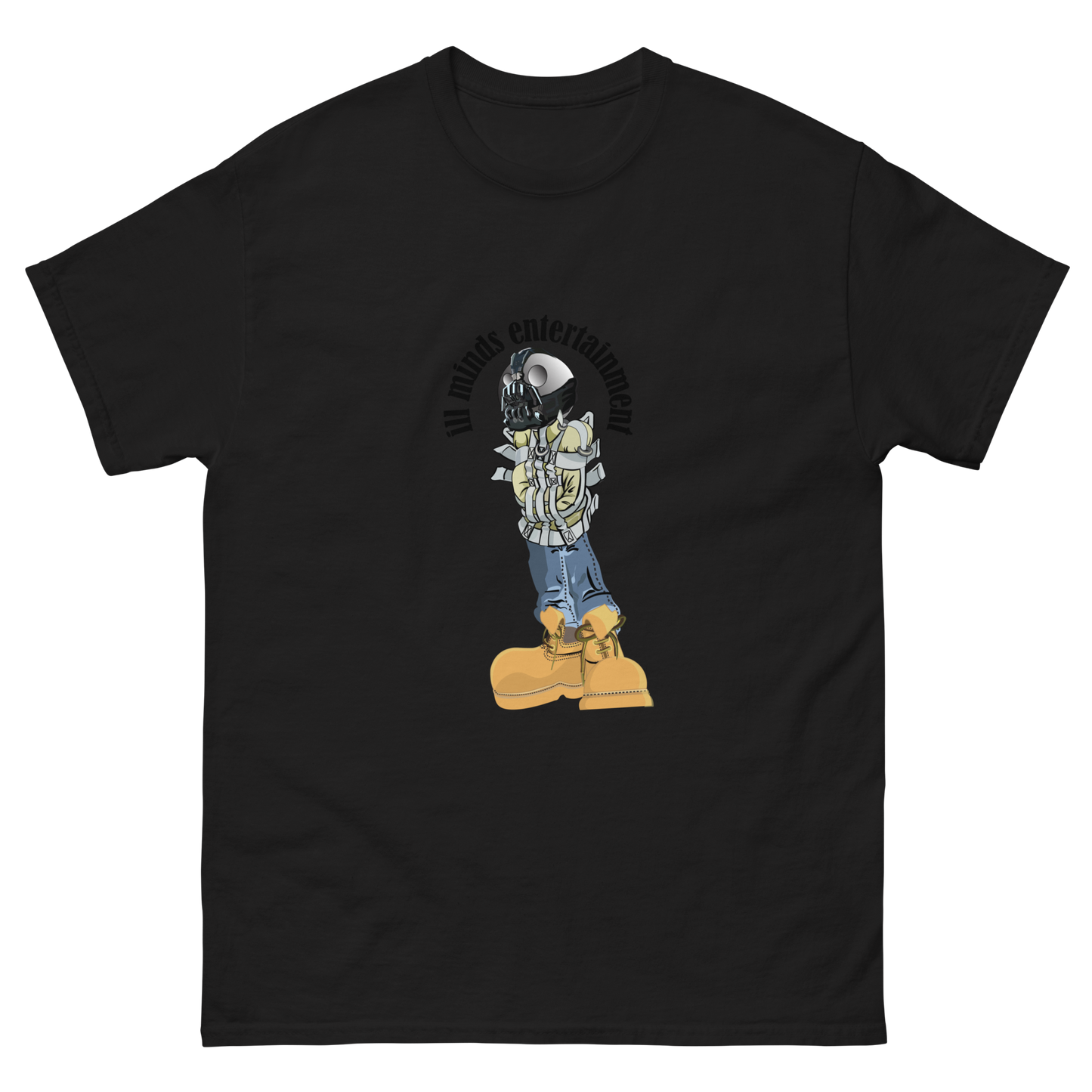 iLL Minds - Robo Man - Men's Classic Hip-Hop Streetwear Tee – 100% Cotton Graphic T-Shirt