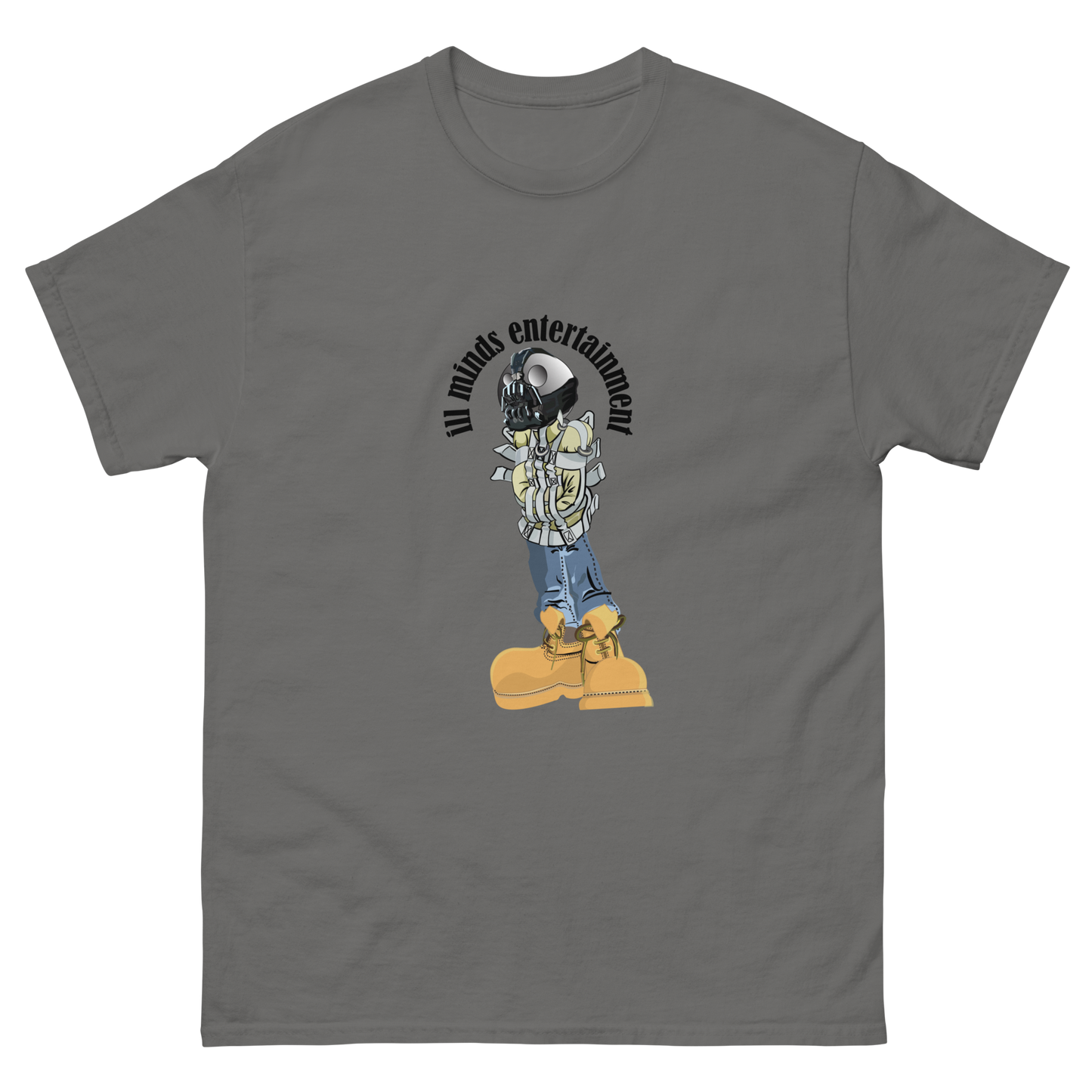 iLL Minds - Robo Man - Men's Classic Hip-Hop Streetwear Tee – 100% Cotton Graphic T-Shirt