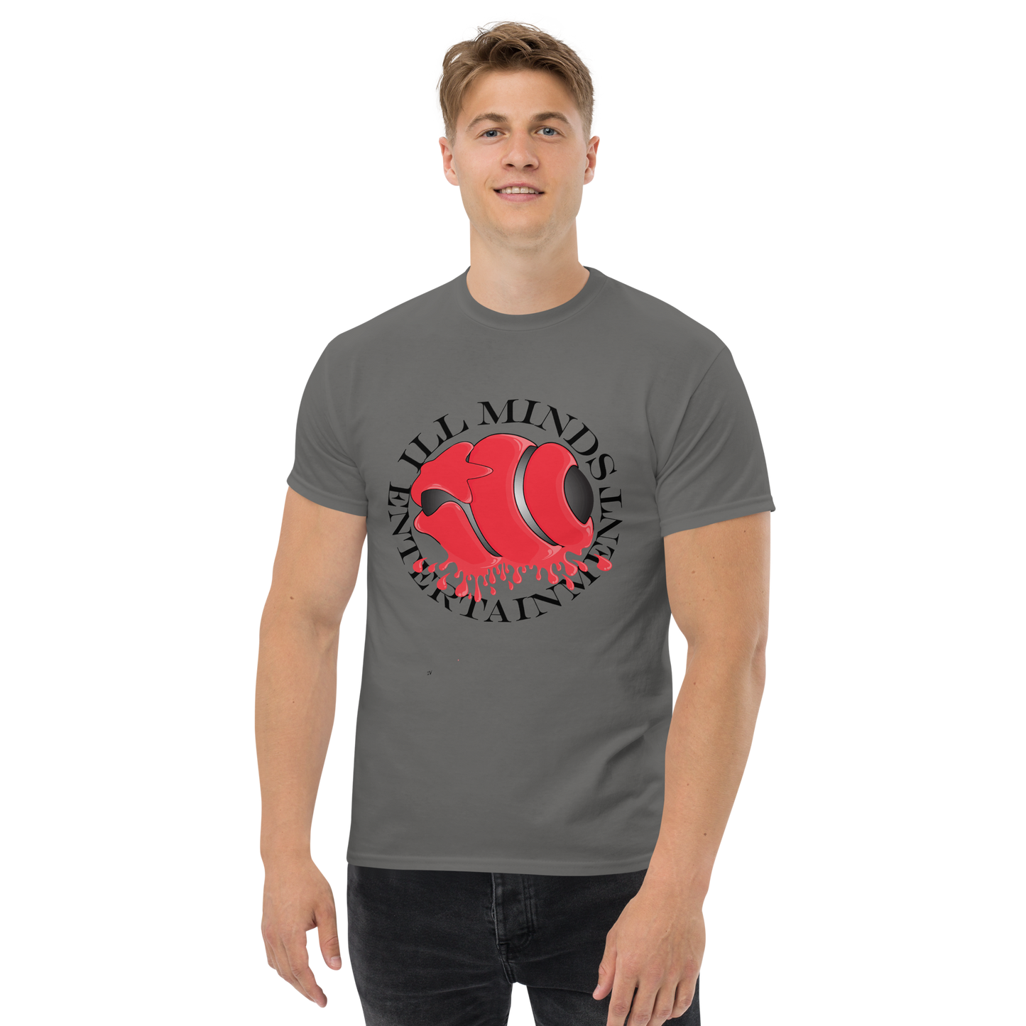 iLL Minds - Red Drip Men’s Classic T-Shirt – Bold Hip-Hop & Streetwear Tee