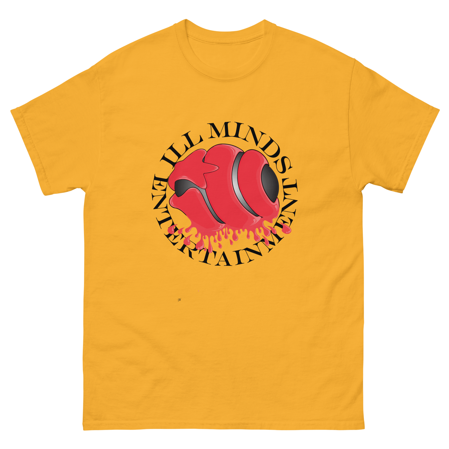 iLL Minds - Red Drip Men’s Classic T-Shirt – Bold Hip-Hop & Streetwear Tee
