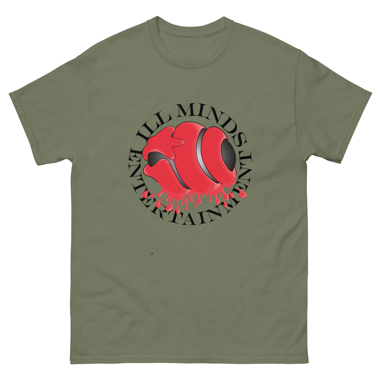 iLL Minds - Red Drip Men’s Classic T-Shirt – Bold Hip-Hop & Streetwear Tee
