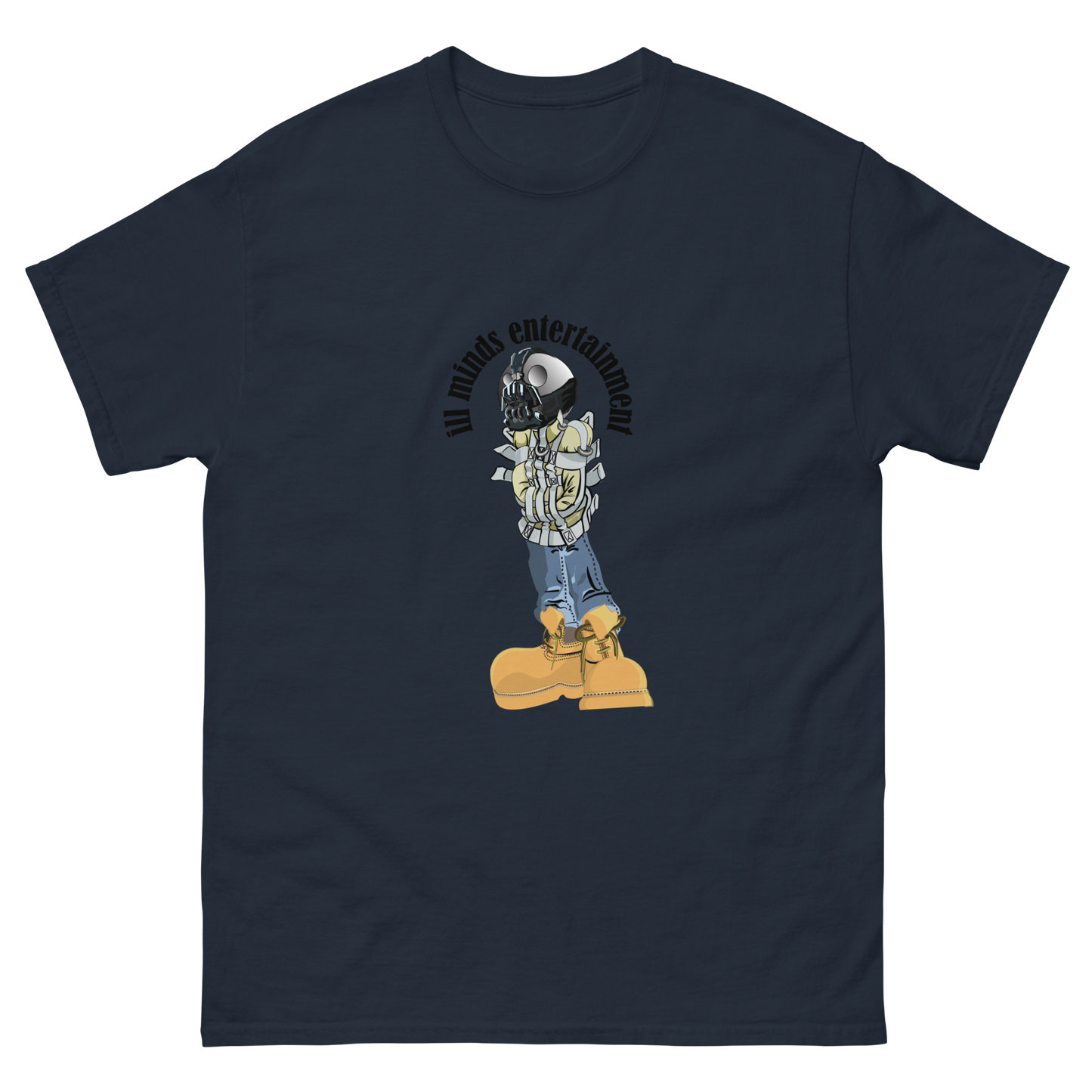 iLL Minds - Robo Man - Men's Classic Hip-Hop Streetwear Tee – 100% Cotton Graphic T-Shirt