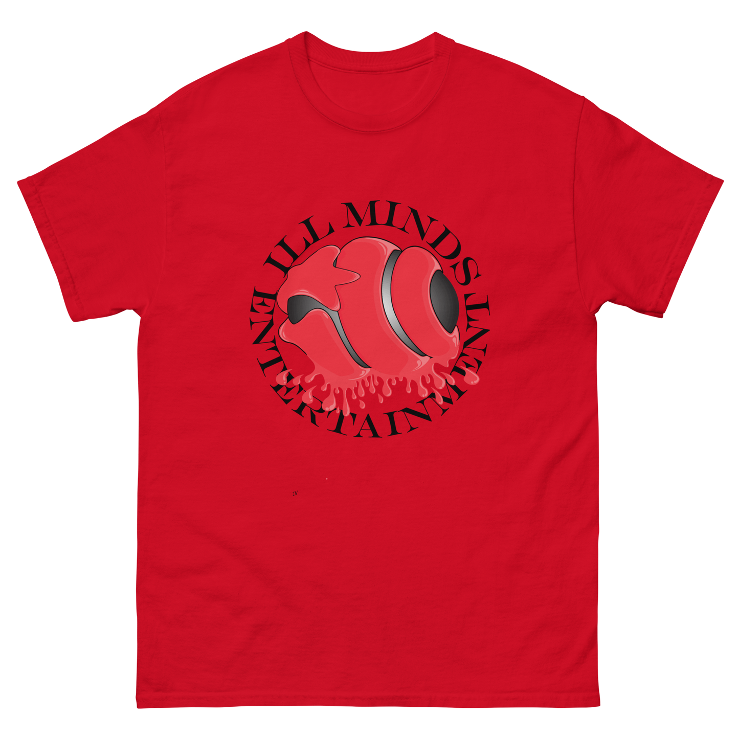 iLL Minds - Red Drip Men’s Classic T-Shirt – Bold Hip-Hop & Streetwear Tee