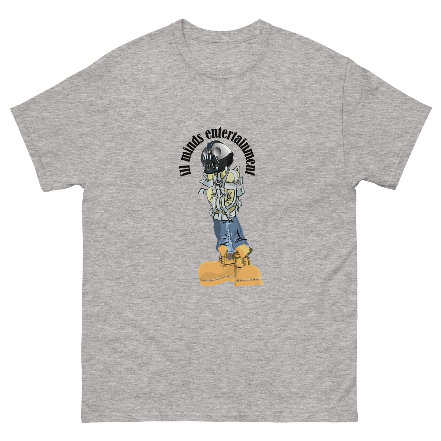 iLL Minds - Robo Man - Men's Classic Hip-Hop Streetwear Tee – 100% Cotton Graphic T-Shirt