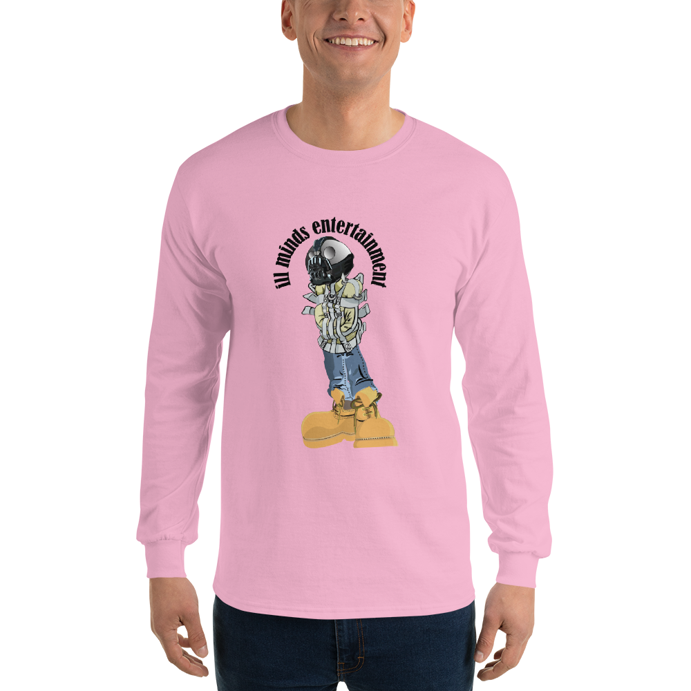 iLL Minds - Robo Man - Men’s Long Sleeve Shirt – Hip-Hop Streetwear Graphic Tee