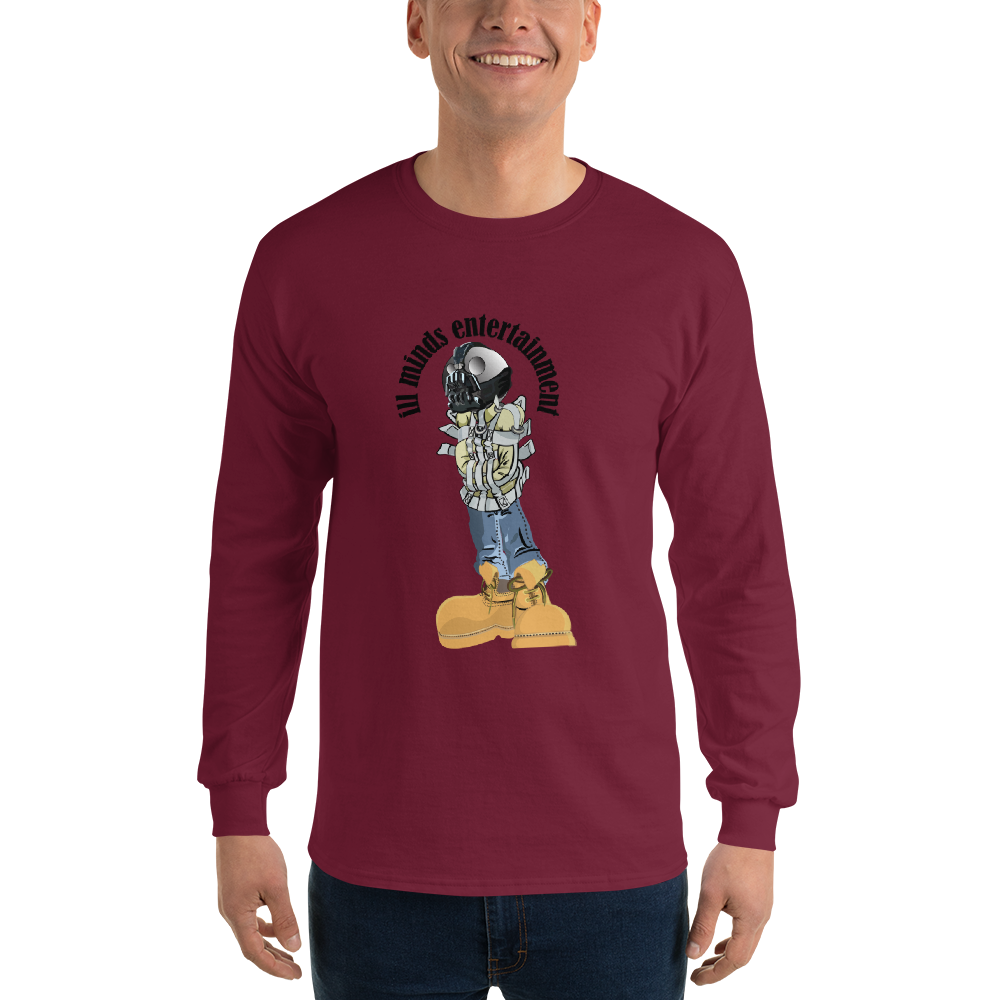 iLL Minds - Robo Man - Men’s Long Sleeve Shirt – Hip-Hop Streetwear Graphic Tee