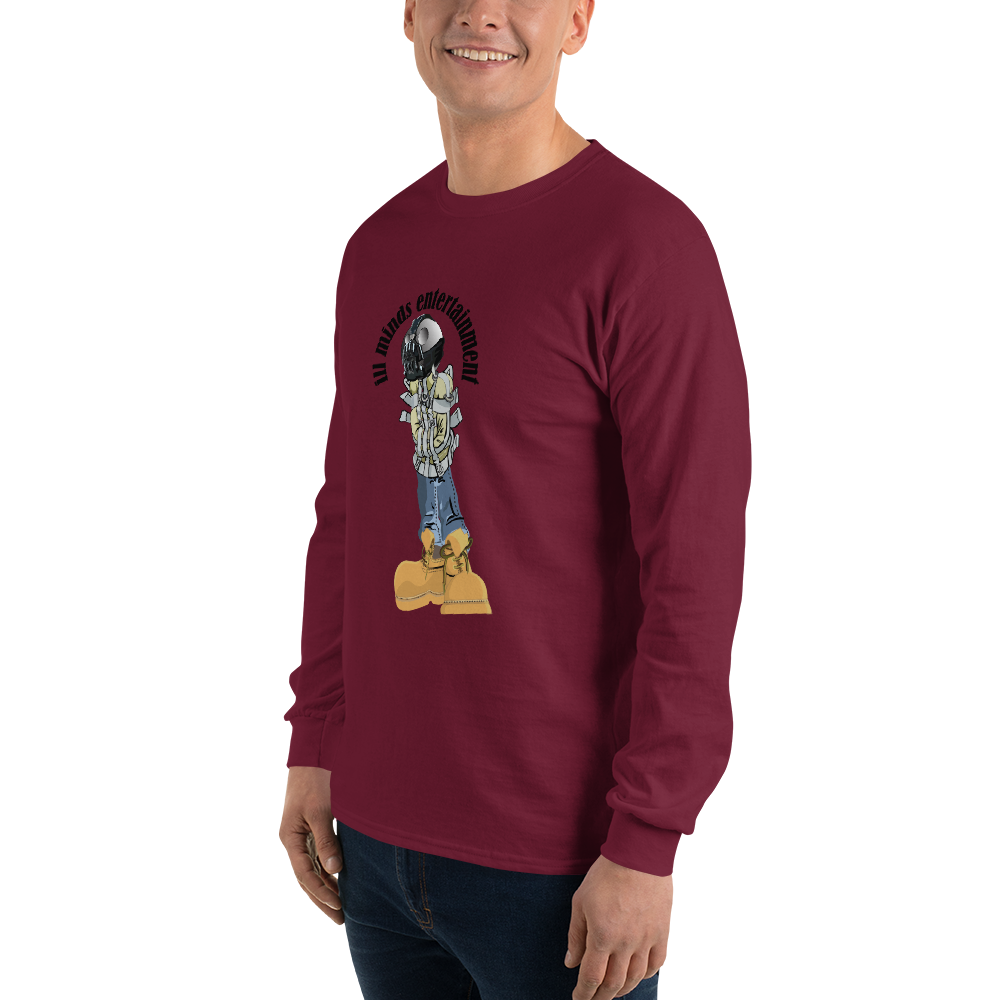 iLL Minds - Robo Man - Men’s Long Sleeve Shirt – Hip-Hop Streetwear Graphic Tee