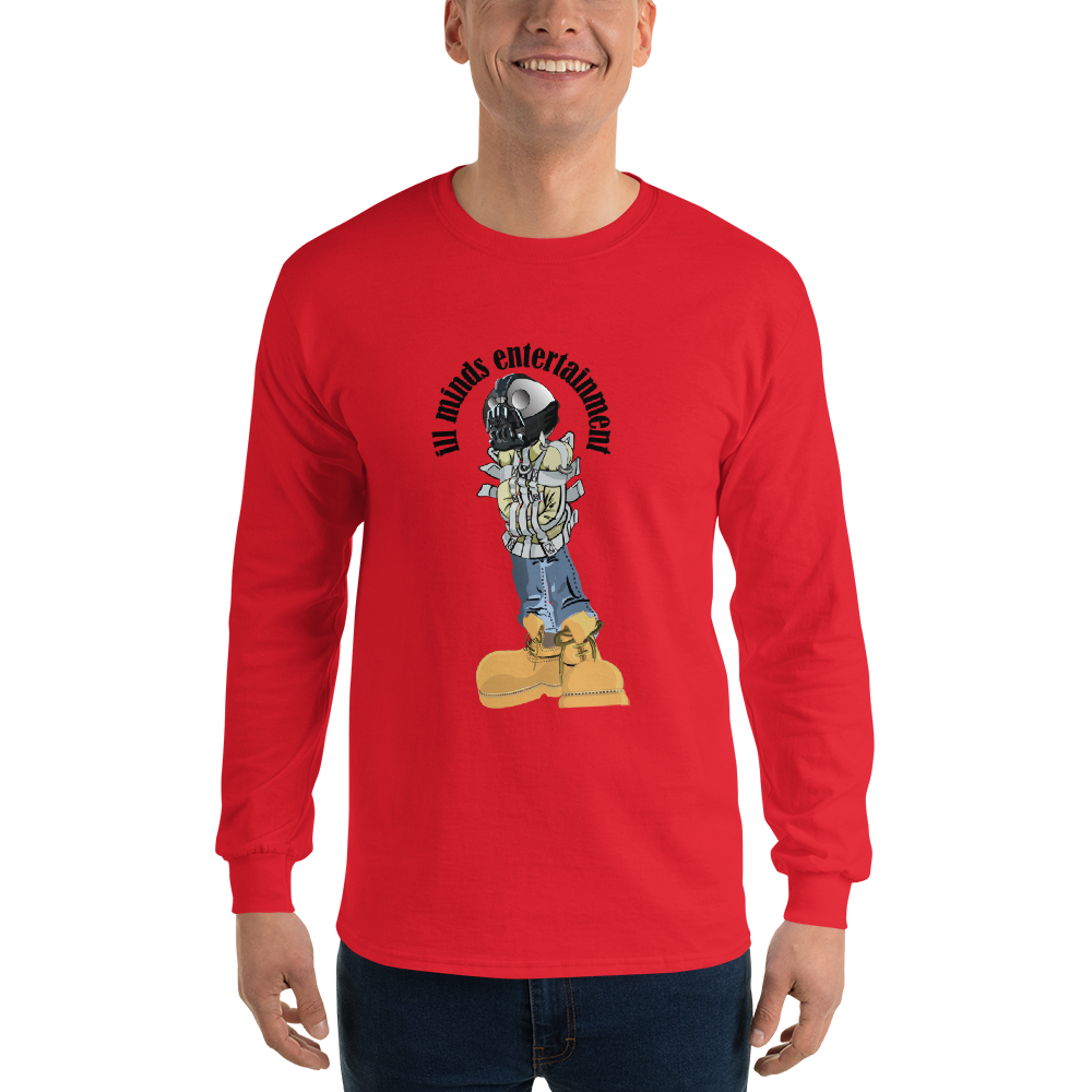 iLL Minds - Robo Man - Men’s Long Sleeve Shirt – Hip-Hop Streetwear Graphic Tee
