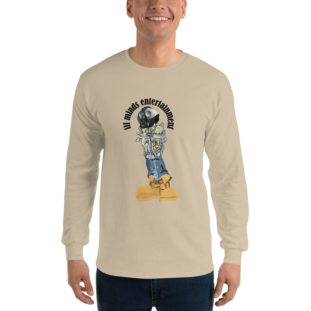iLL Minds - Robo Man - Men’s Long Sleeve Shirt – Hip-Hop Streetwear Graphic Tee