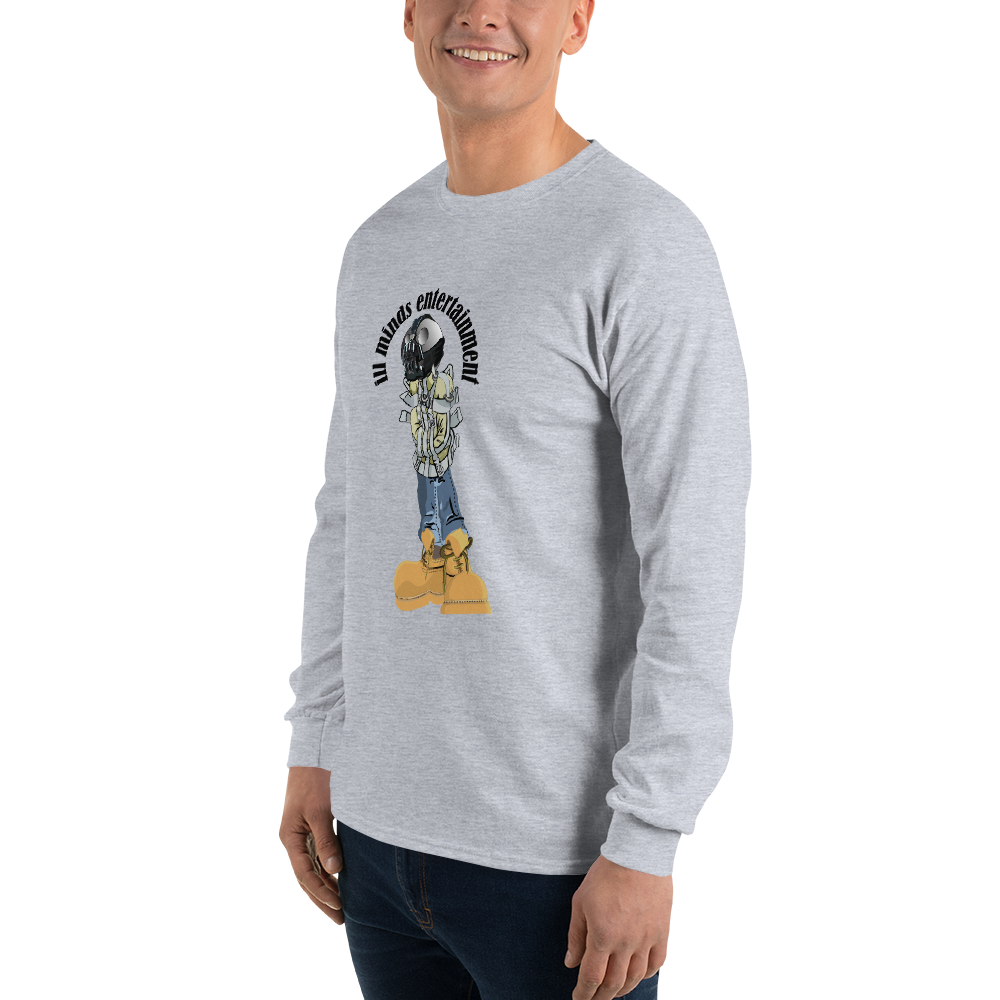 iLL Minds - Robo Man - Men’s Long Sleeve Shirt – Hip-Hop Streetwear Graphic Tee