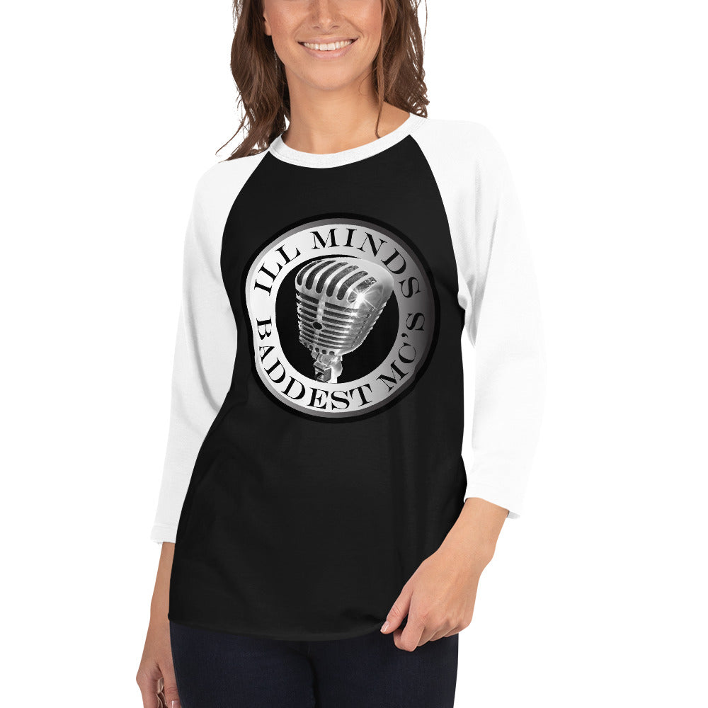 iLL Minds – Baddest MC’s - 3/4 Sleeve Raglan Shirt | Hip-Hop & Rap Baseball Tee