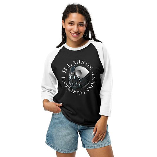 iLL Minds Entertainment Robo ¾ Sleeve Raglan Shirt – Unisex Hip-Hop Baseball Tee