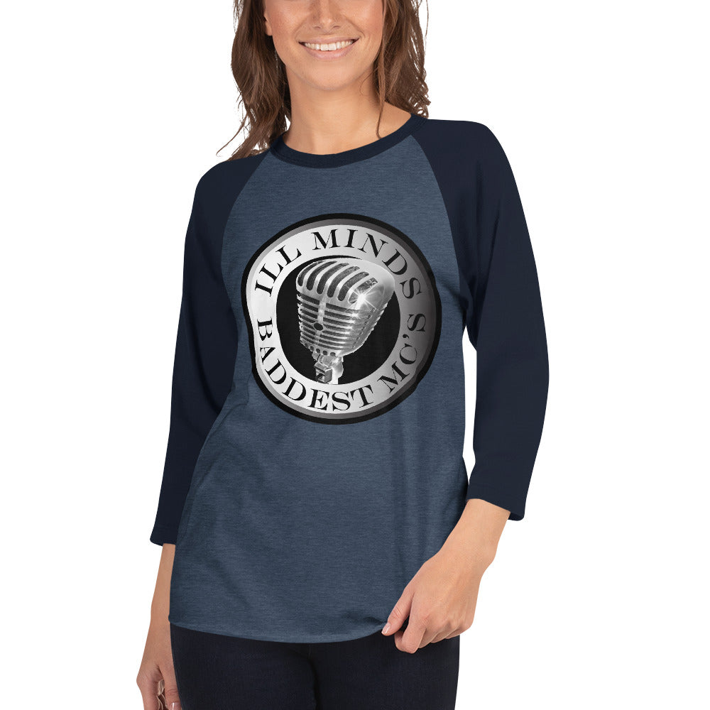 iLL Minds – Baddest MC’s - 3/4 Sleeve Raglan Shirt | Hip-Hop & Rap Baseball Tee