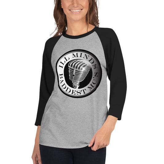 iLL Minds – Baddest MC’s - 3/4 Sleeve Raglan Shirt | Hip-Hop & Rap Baseball Tee