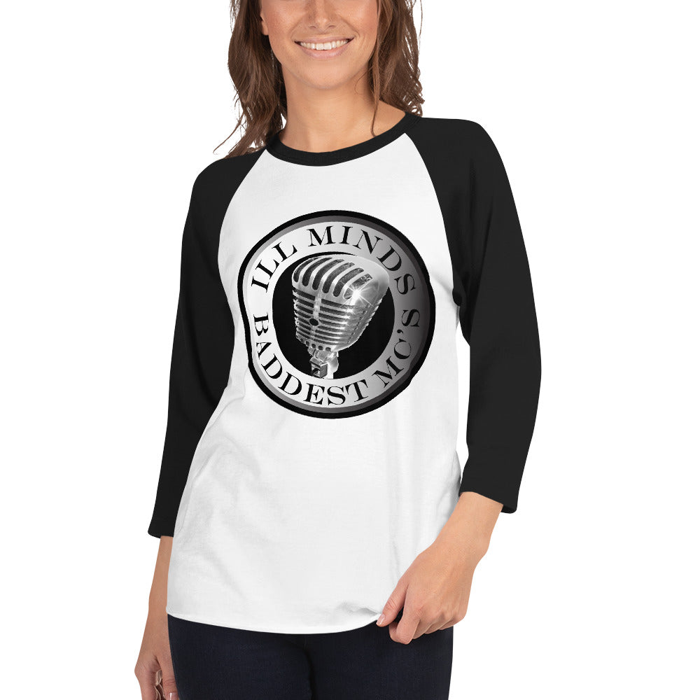 iLL Minds – Baddest MC’s - 3/4 Sleeve Raglan Shirt | Hip-Hop & Rap Baseball Tee