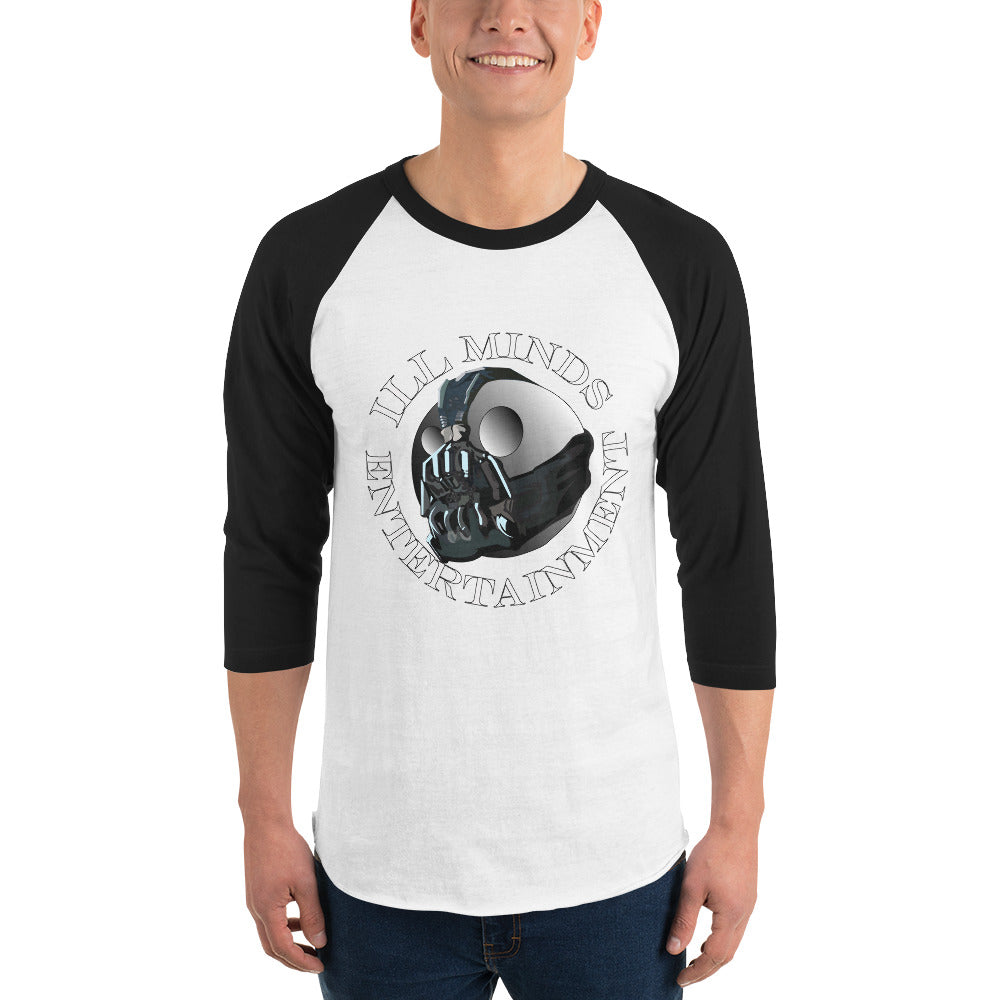 iLL Minds Entertainment Robo ¾ Sleeve Raglan Shirt – Unisex Hip-Hop Baseball Tee