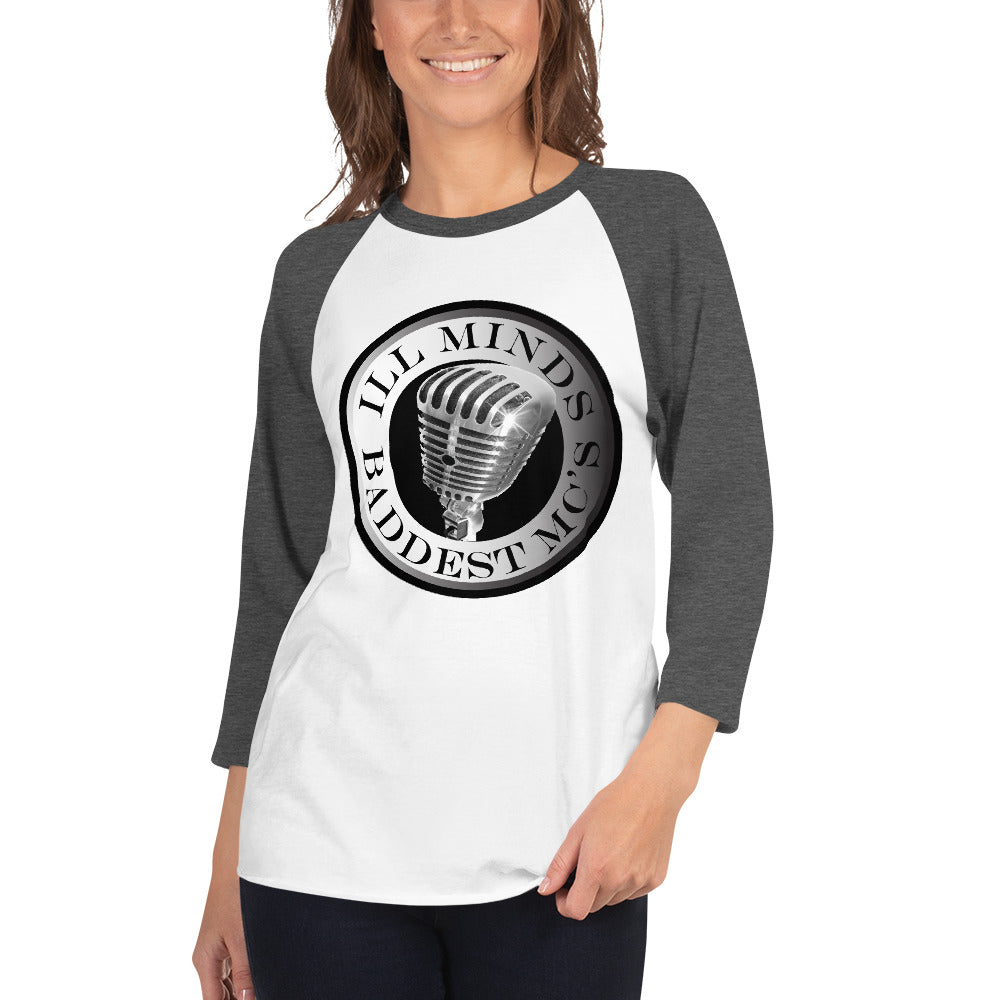 iLL Minds – Baddest MC’s - 3/4 Sleeve Raglan Shirt | Hip-Hop & Rap Baseball Tee