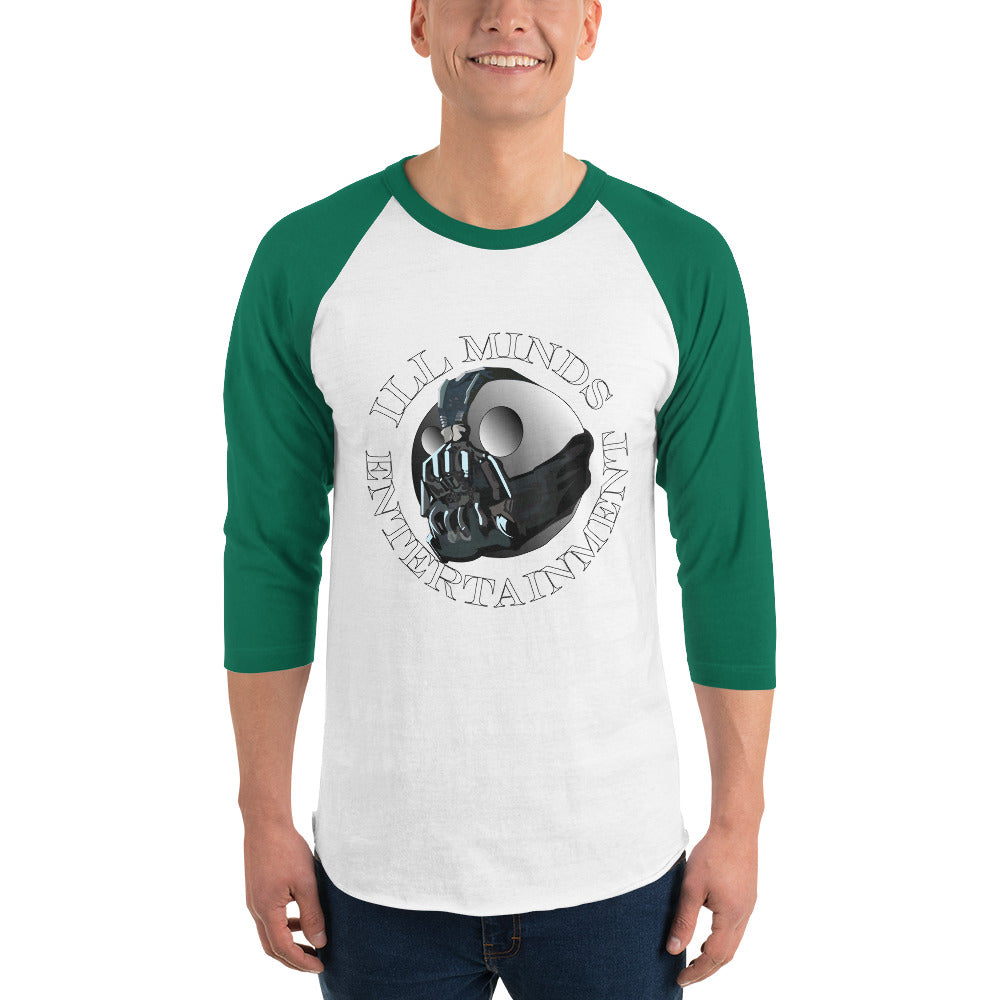 iLL Minds Entertainment Robo ¾ Sleeve Raglan Shirt – Unisex Hip-Hop Baseball Tee