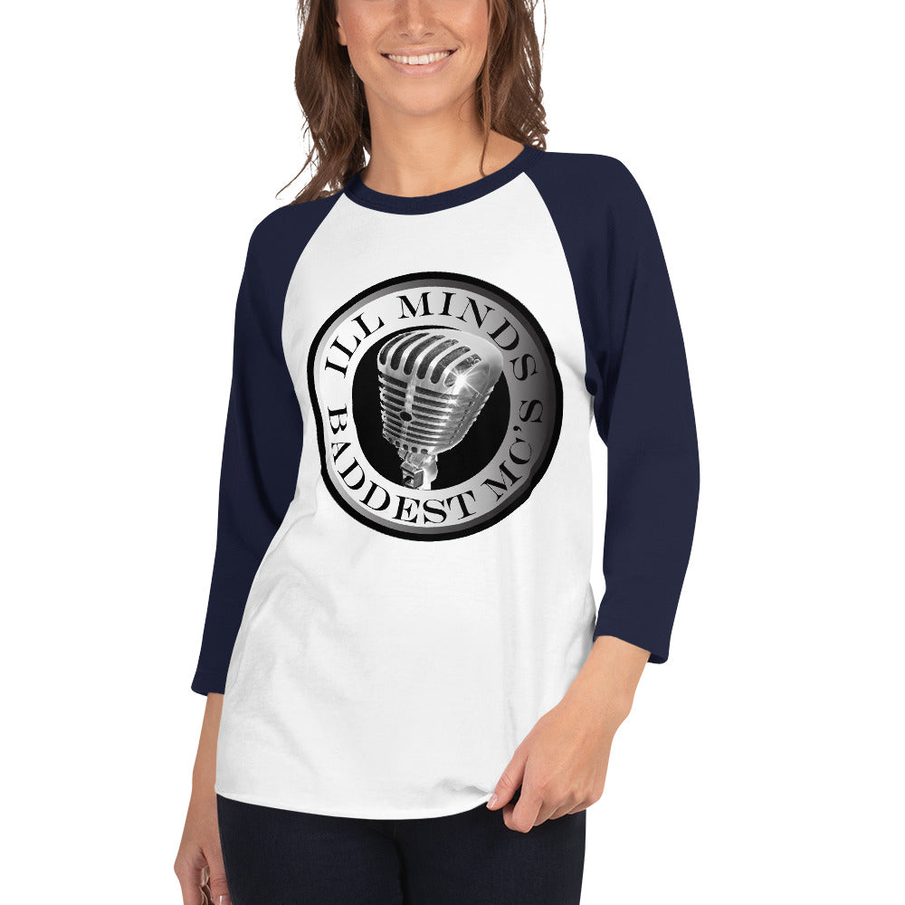 iLL Minds – Baddest MC’s - 3/4 Sleeve Raglan Shirt | Hip-Hop & Rap Baseball Tee