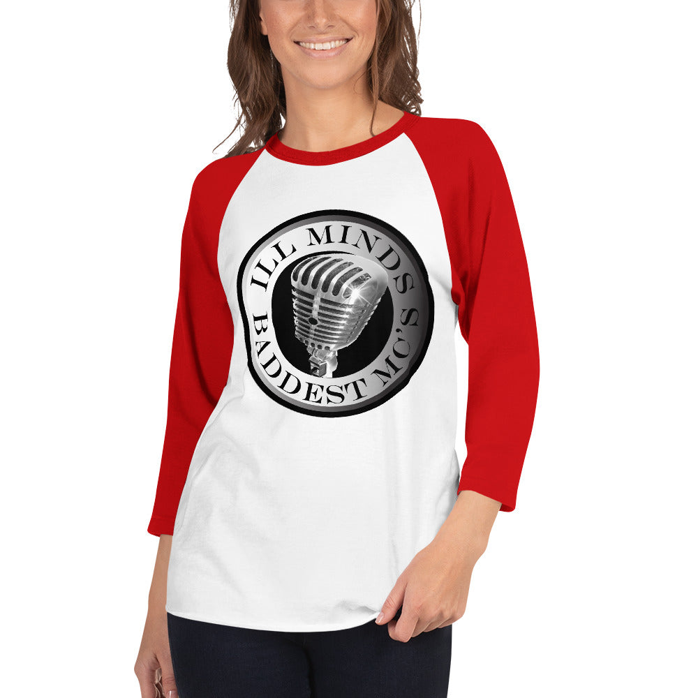 iLL Minds – Baddest MC’s - 3/4 Sleeve Raglan Shirt | Hip-Hop & Rap Baseball Tee