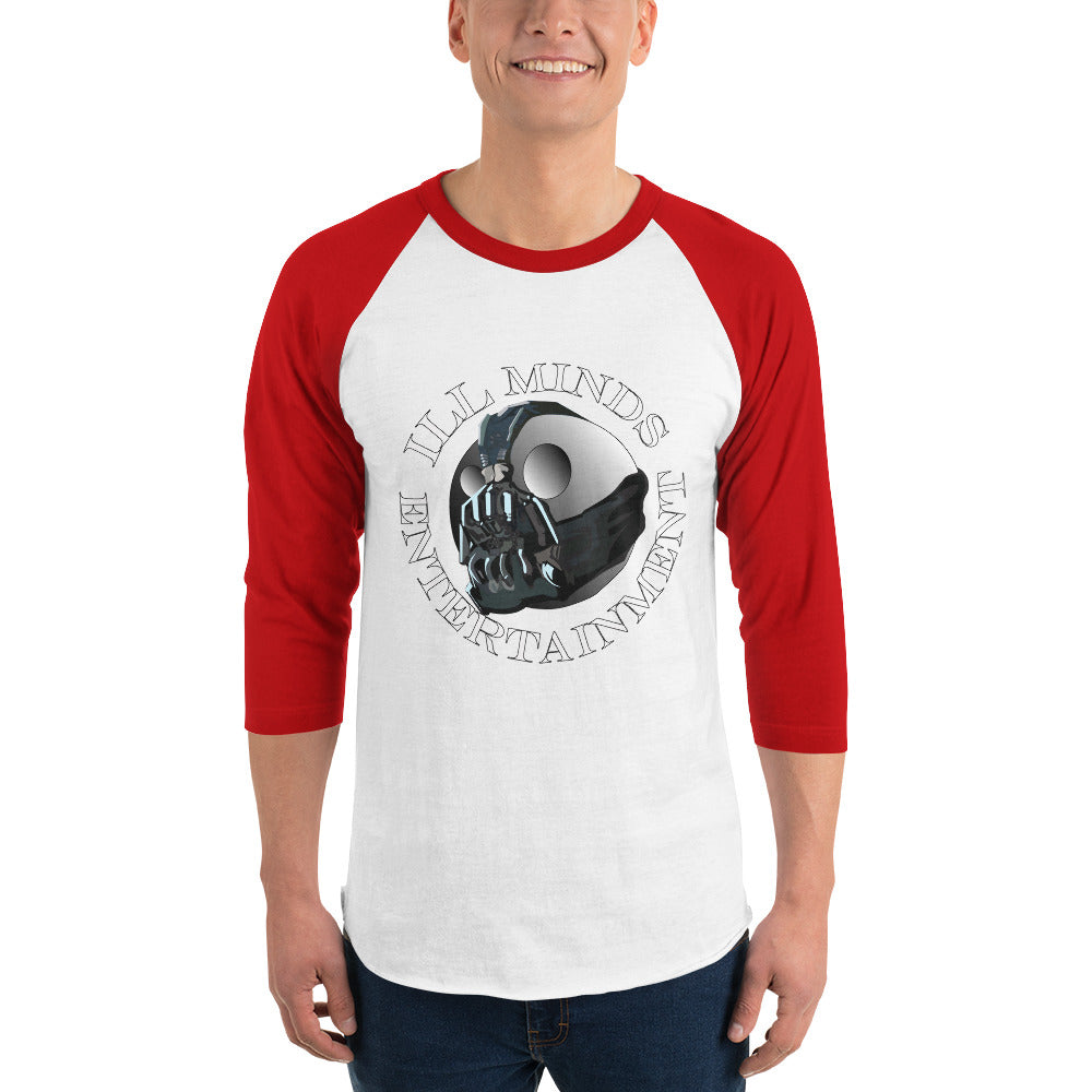 iLL Minds Entertainment Robo ¾ Sleeve Raglan Shirt – Unisex Hip-Hop Baseball Tee