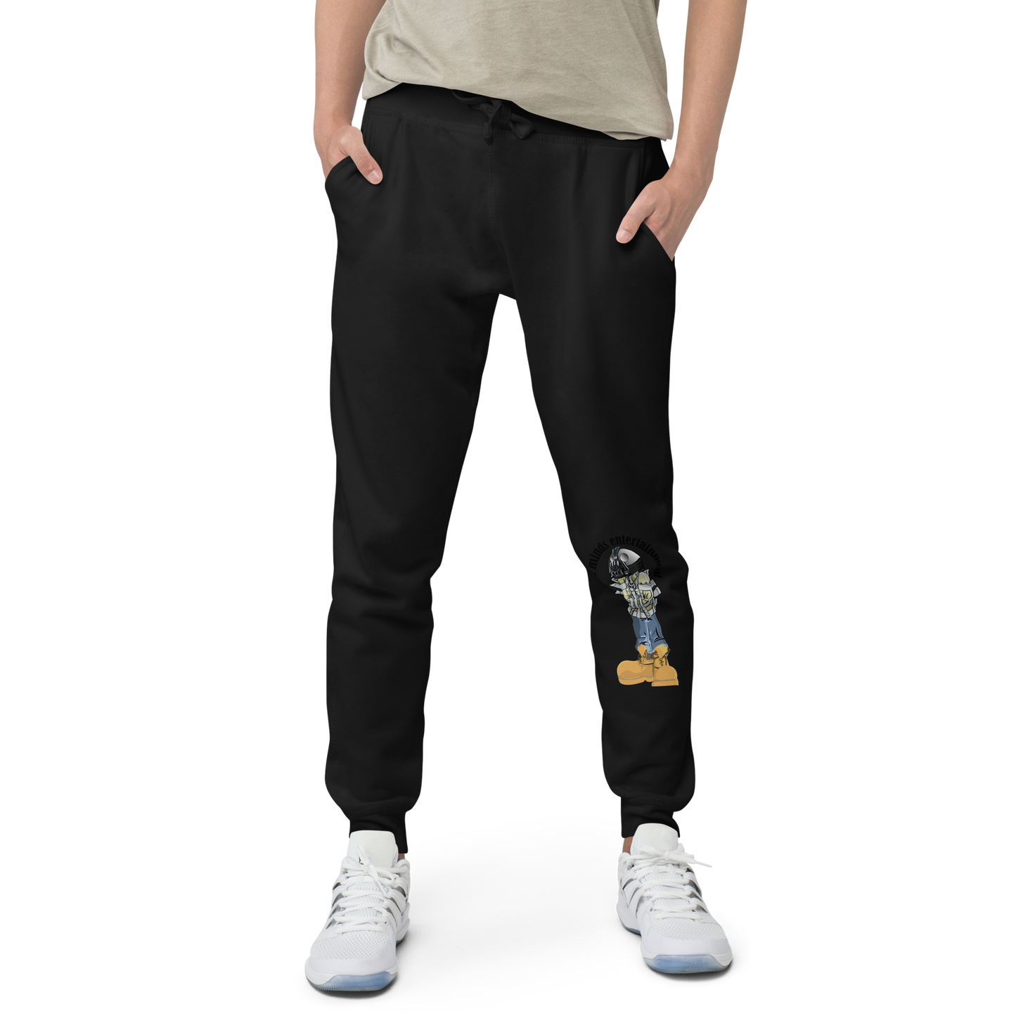iLL Minds - Robo Man - Unisex Fleece Sweatpants – Hip-Hop Streetwear Joggers (single print)