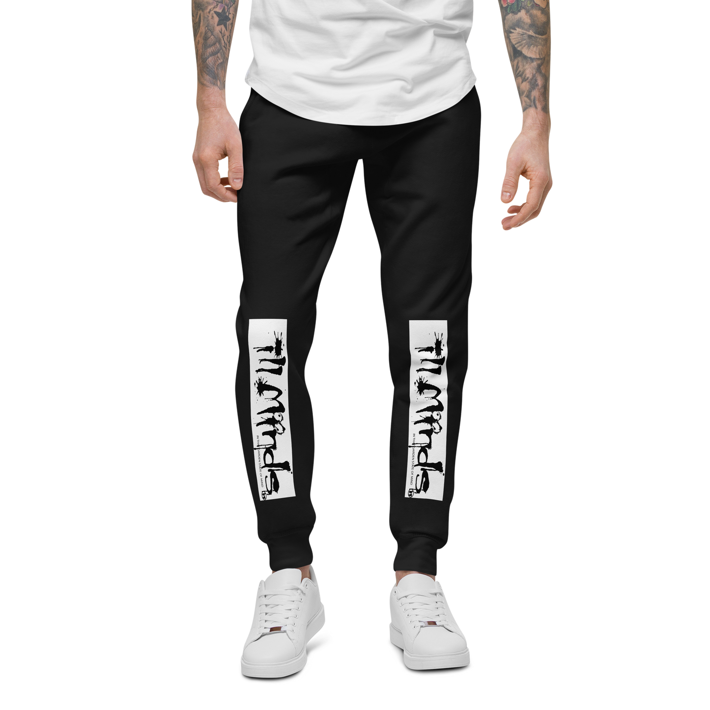 iLL Minds - iLL Drip Unisex Fleece Sweatpants - Hip Hop & Rock Style - Comfort Fit Joggers