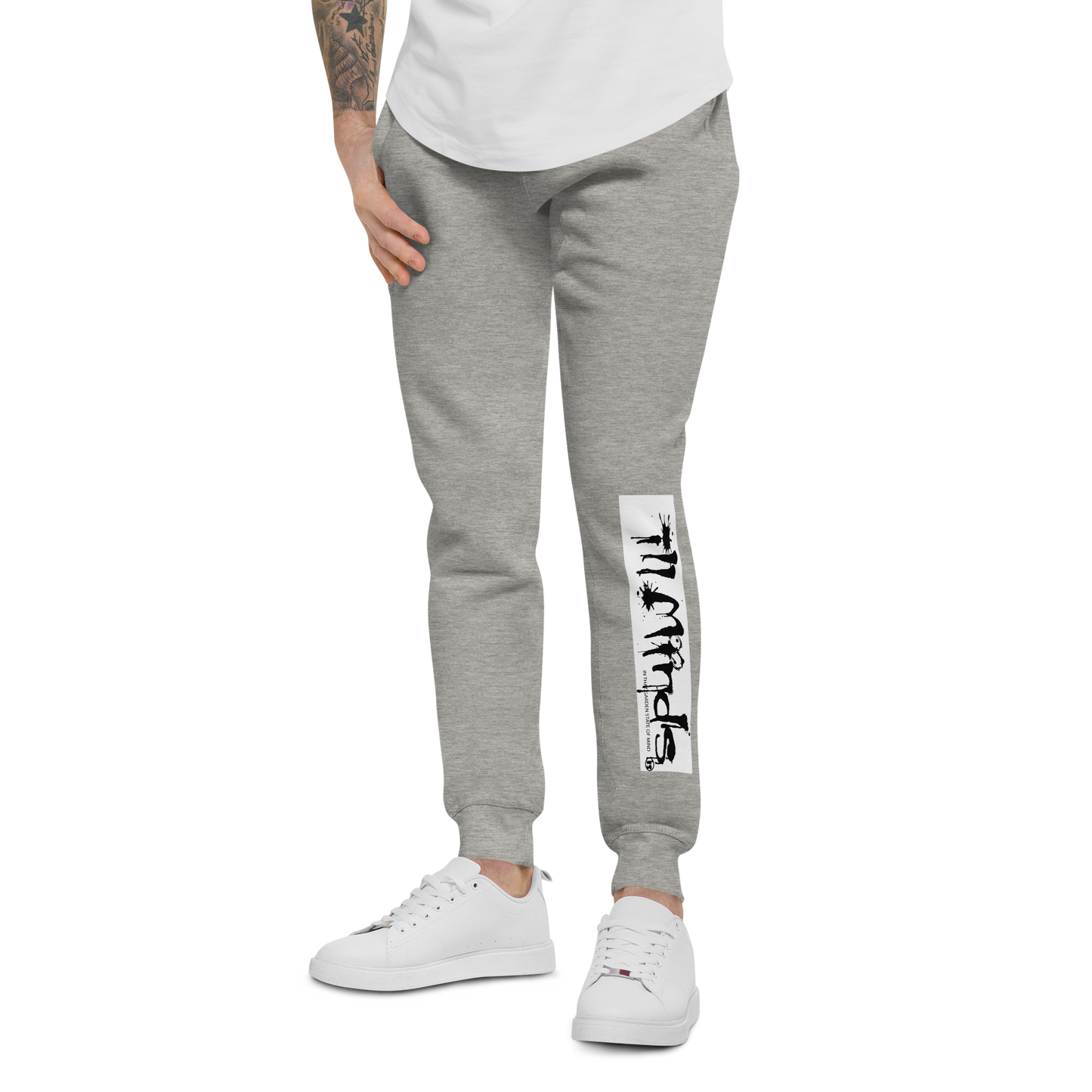 iLL Minds - iLL Drip Unisex Fleece Sweatpants - Hip Hop & Rock Style - Comfort Fit Joggers