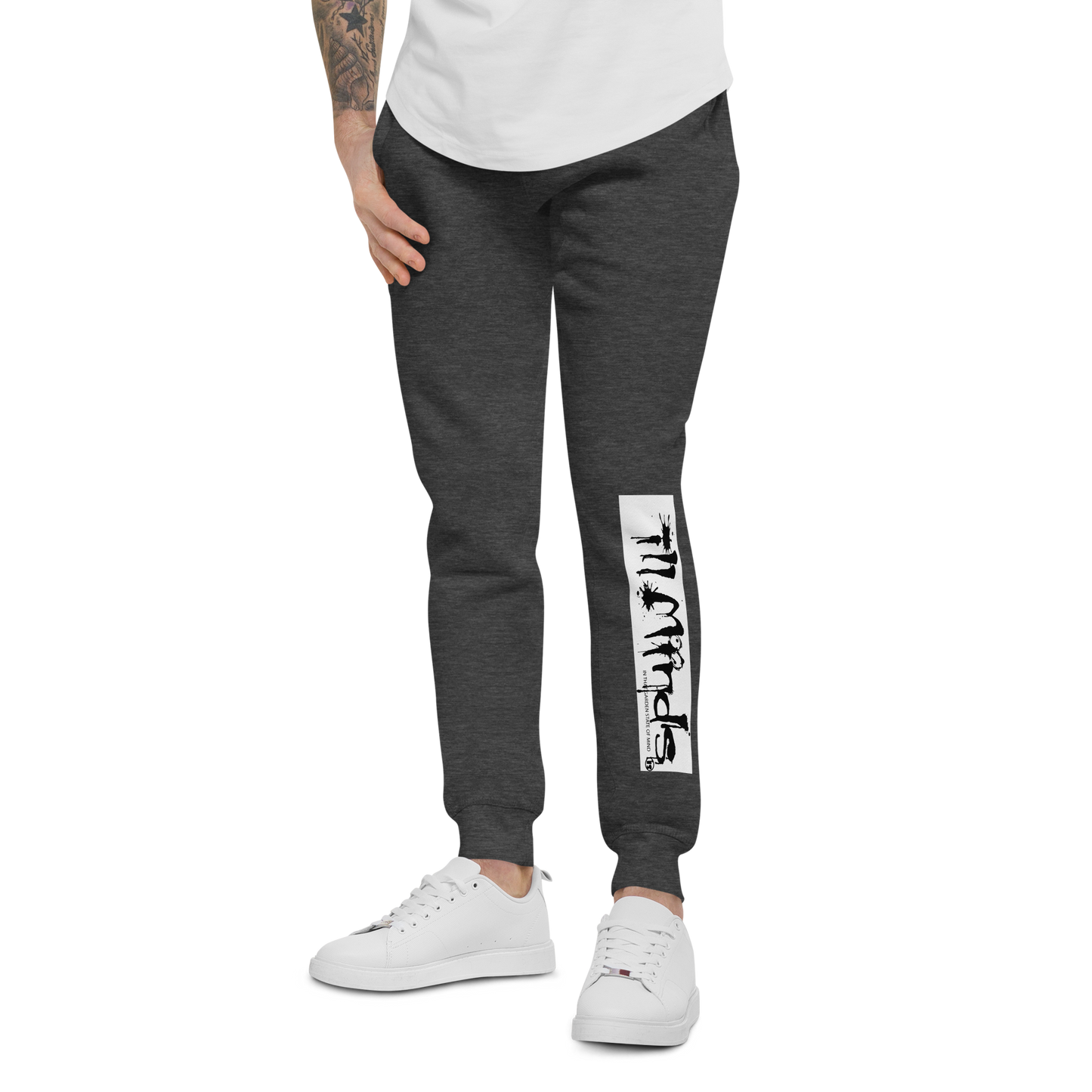 iLL Minds - iLL Drip Unisex Fleece Sweatpants - Hip Hop & Rock Style - Comfort Fit Joggers