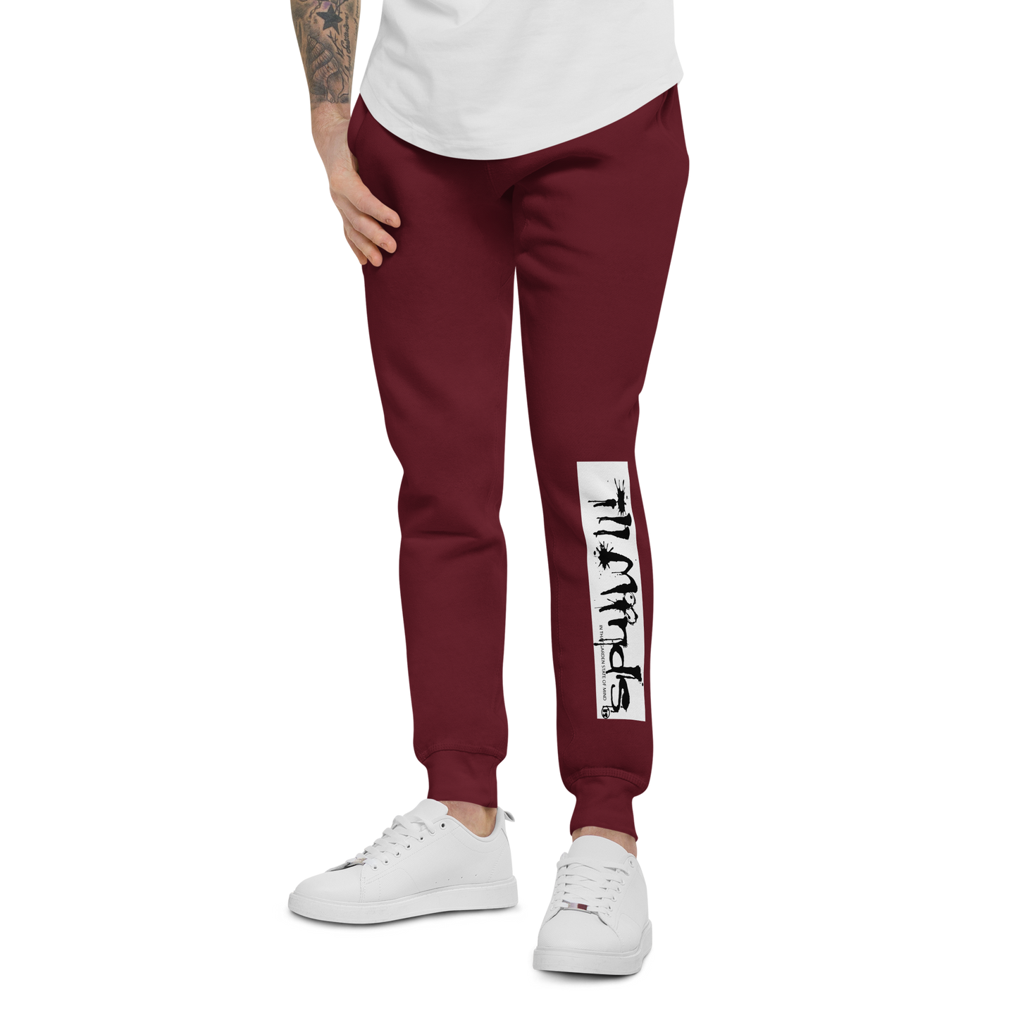 iLL Minds - iLL Drip Unisex Fleece Sweatpants - Hip Hop & Rock Style - Comfort Fit Joggers