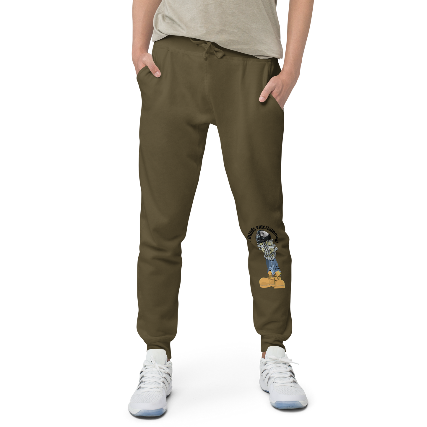 iLL Minds - Robo Man - Unisex Fleece Sweatpants – Hip-Hop Streetwear Joggers (single print)