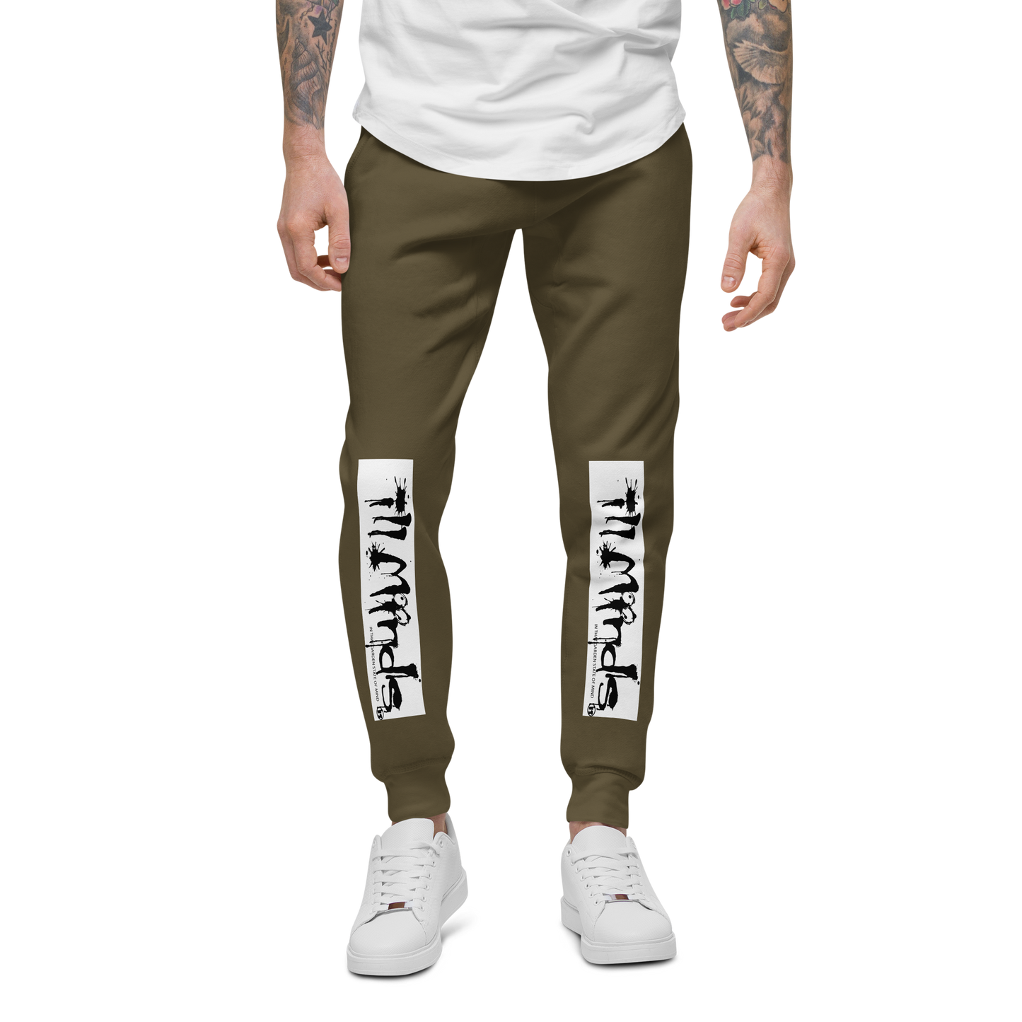 iLL Minds - iLL Drip Unisex Fleece Sweatpants - Hip Hop & Rock Style - Comfort Fit Joggers
