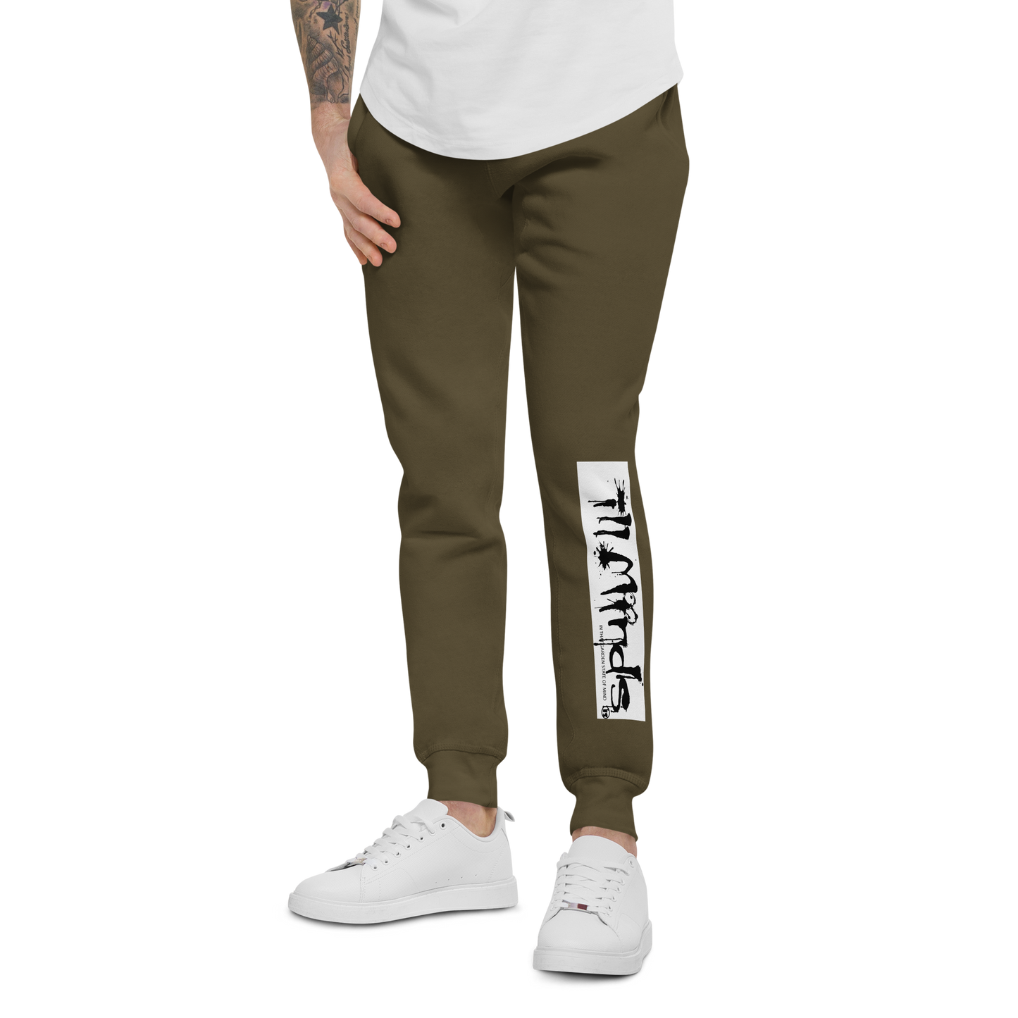 iLL Minds - iLL Drip Unisex Fleece Sweatpants - Hip Hop & Rock Style - Comfort Fit Joggers