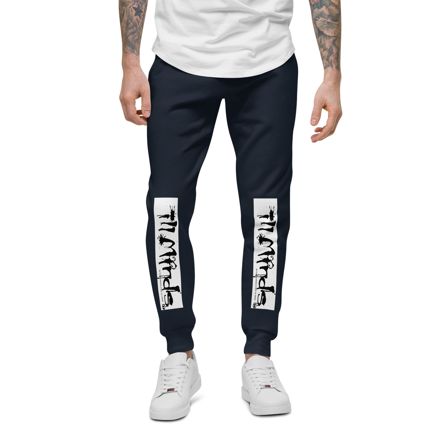 iLL Minds - iLL Drip Unisex Fleece Sweatpants - Hip Hop & Rock Style - Comfort Fit Joggers