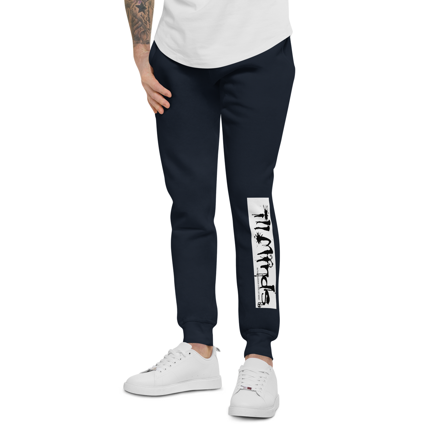 iLL Minds - iLL Drip Unisex Fleece Sweatpants - Hip Hop & Rock Style - Comfort Fit Joggers