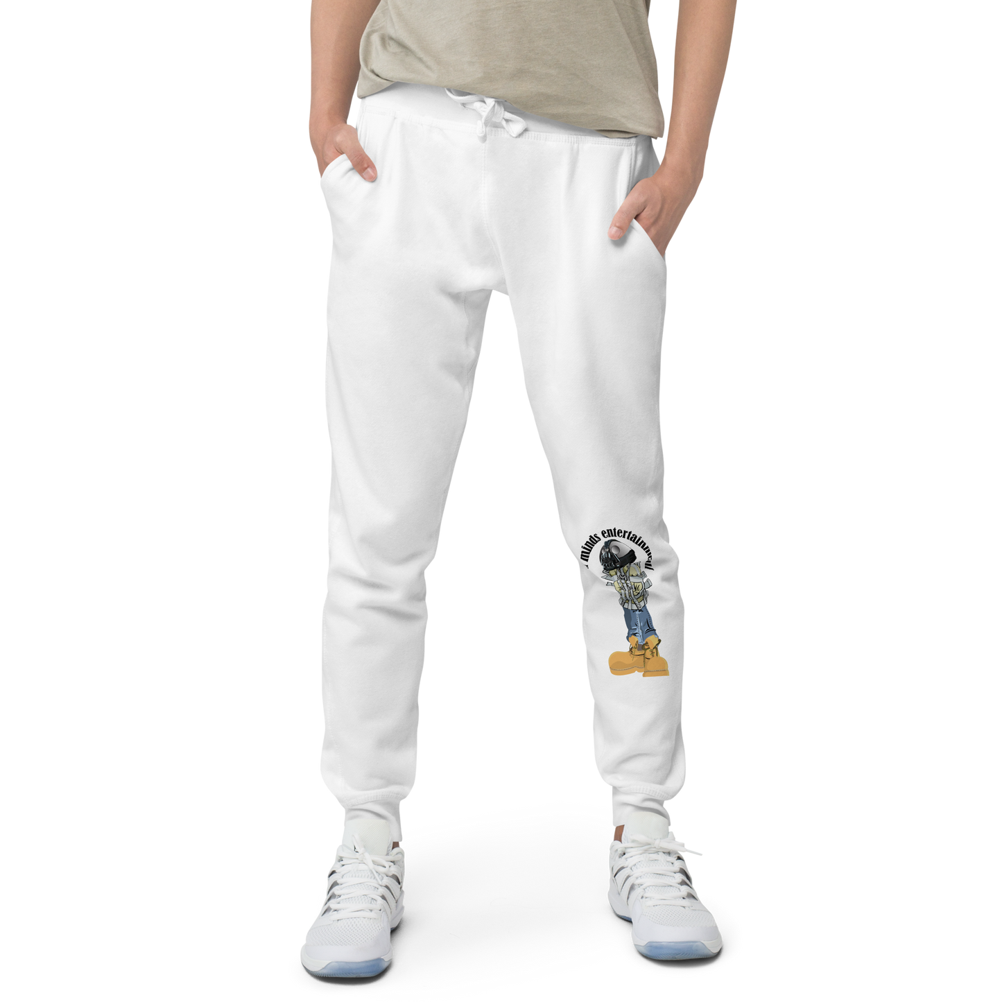 iLL Minds - Robo Man - Unisex Fleece Sweatpants – Hip-Hop Streetwear Joggers (single print)