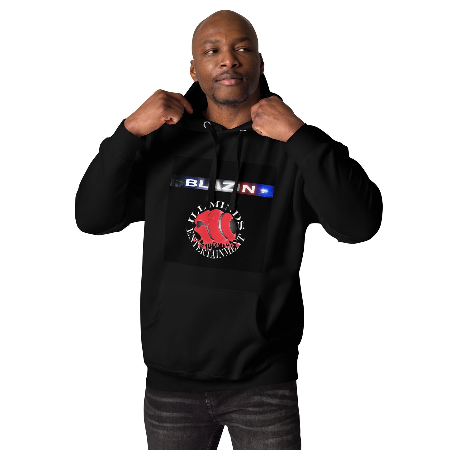 iLL Minds - Blazin - Unisex Hoodie – Hip-Hop Streetwear Pullover for Ultimate Comfort