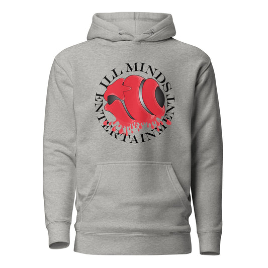 iLL Minds - Red Drip Premium Streetwear Hoodie – Hip-Hop & Rock Graphic Pullover